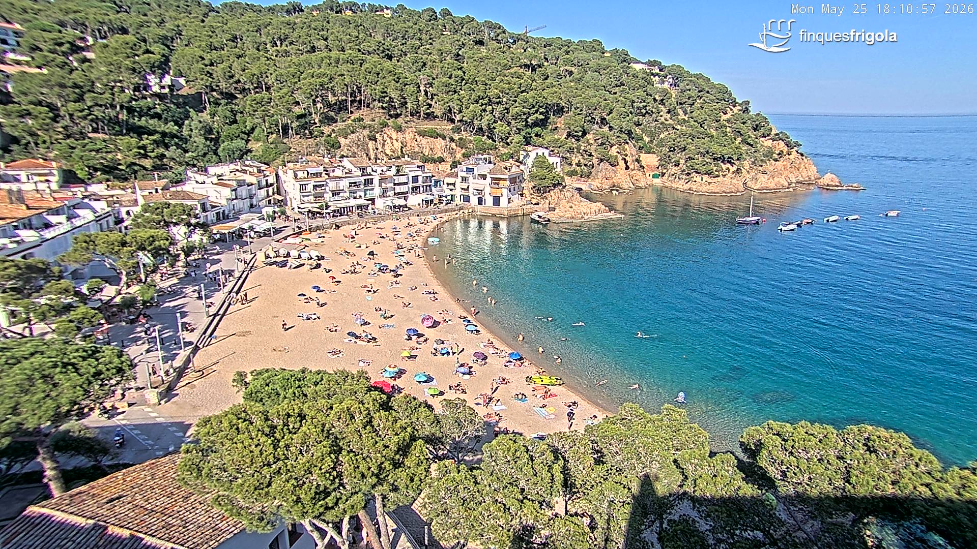 Webcam de Tamariu playa