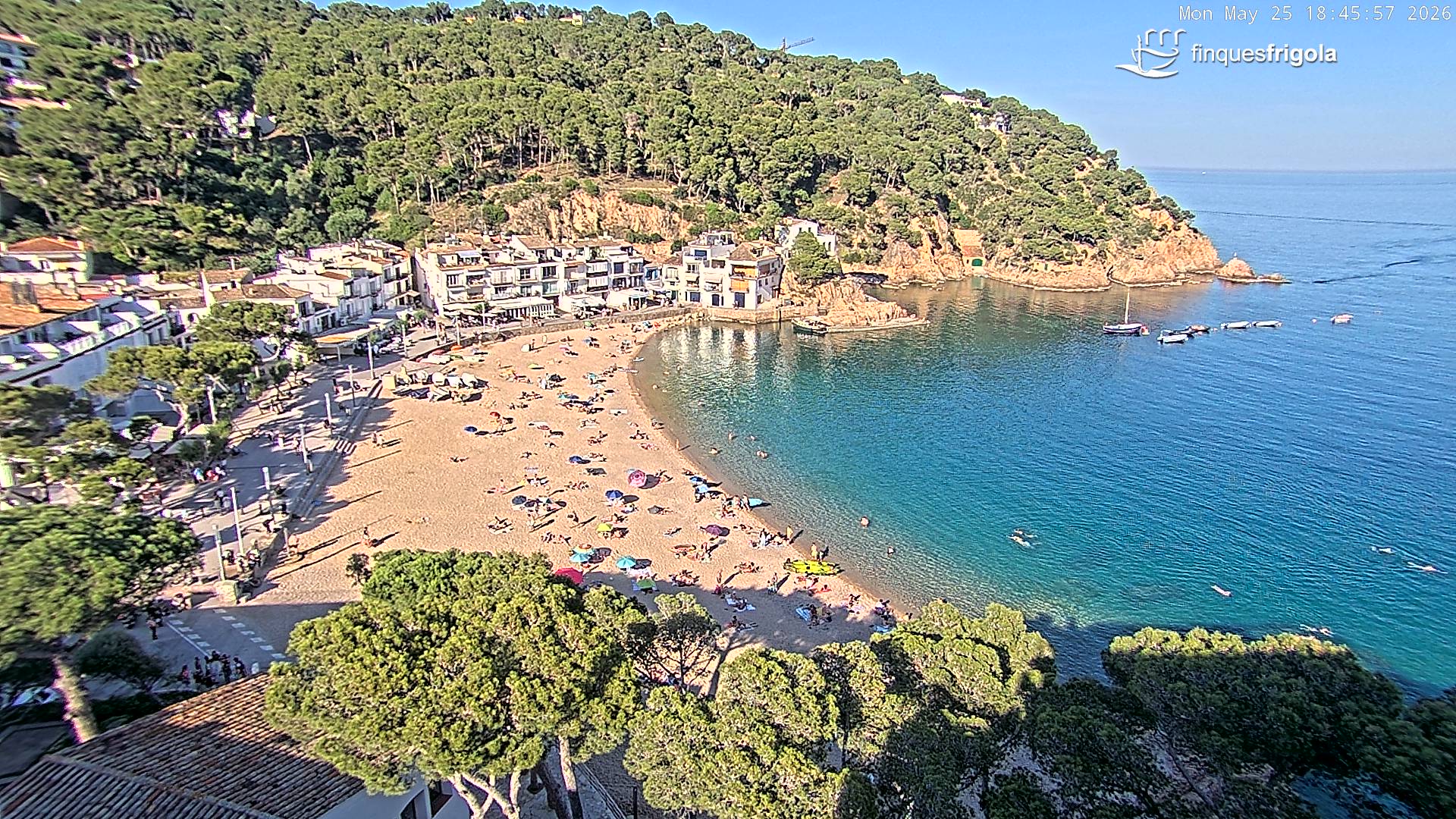 Webcam de Tamariu playa