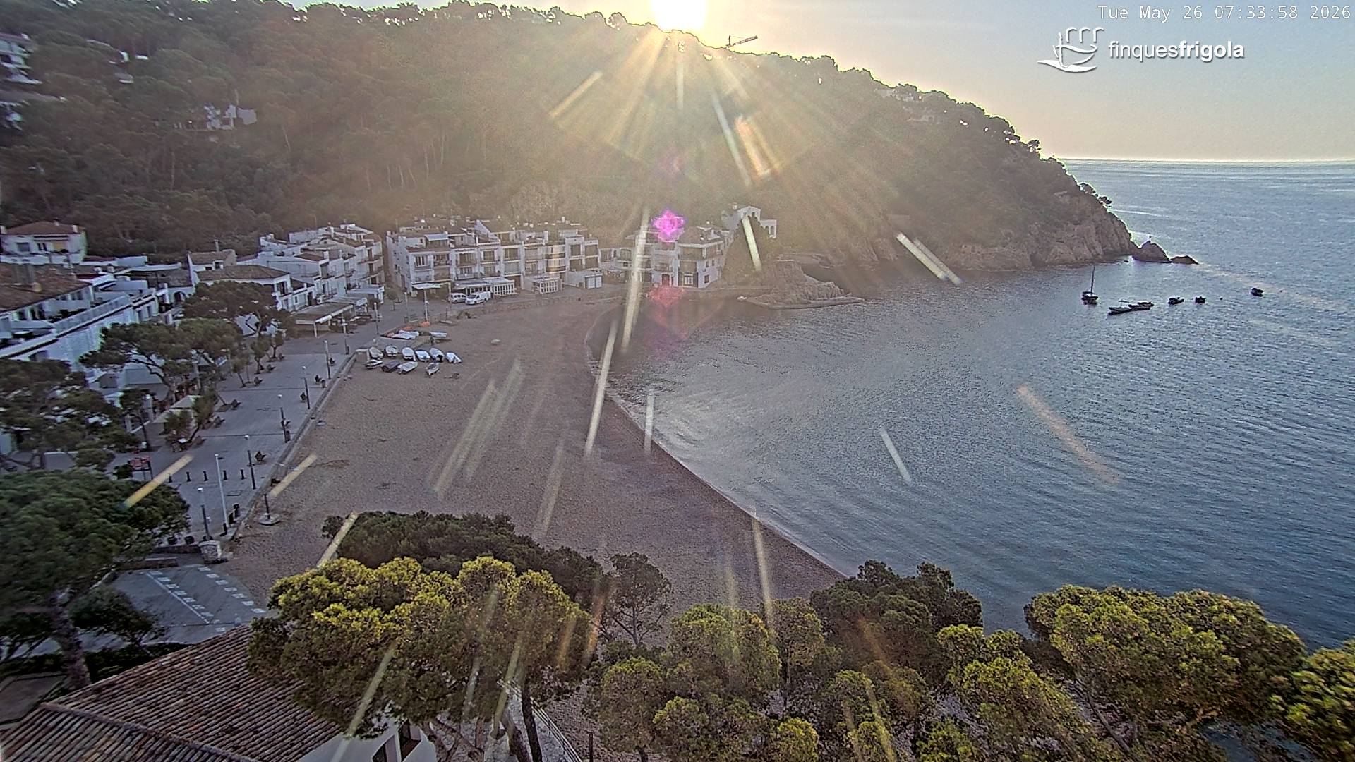 Webcam de Tamariu playa