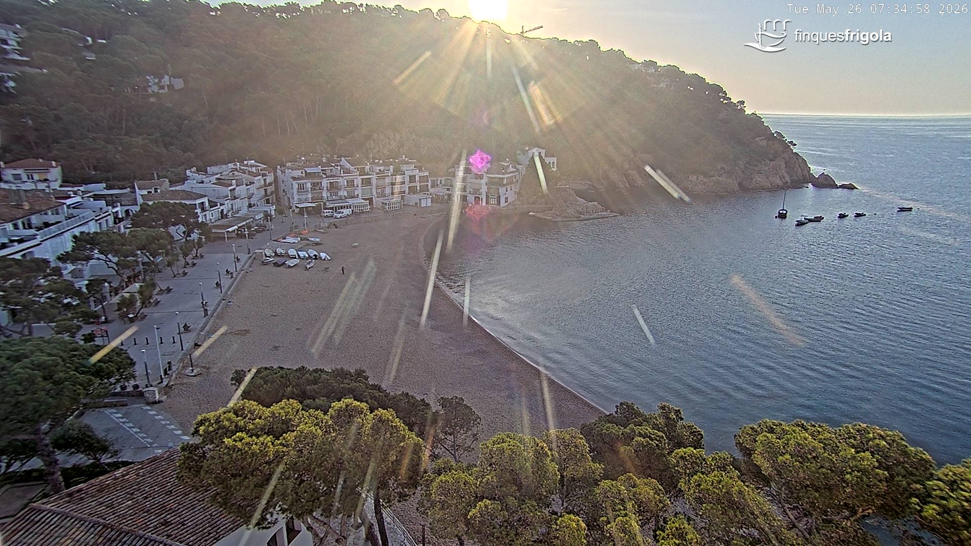 Webcam de Tamariu playa