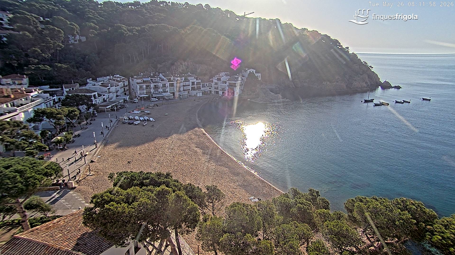 Webcam de Tamariu playa