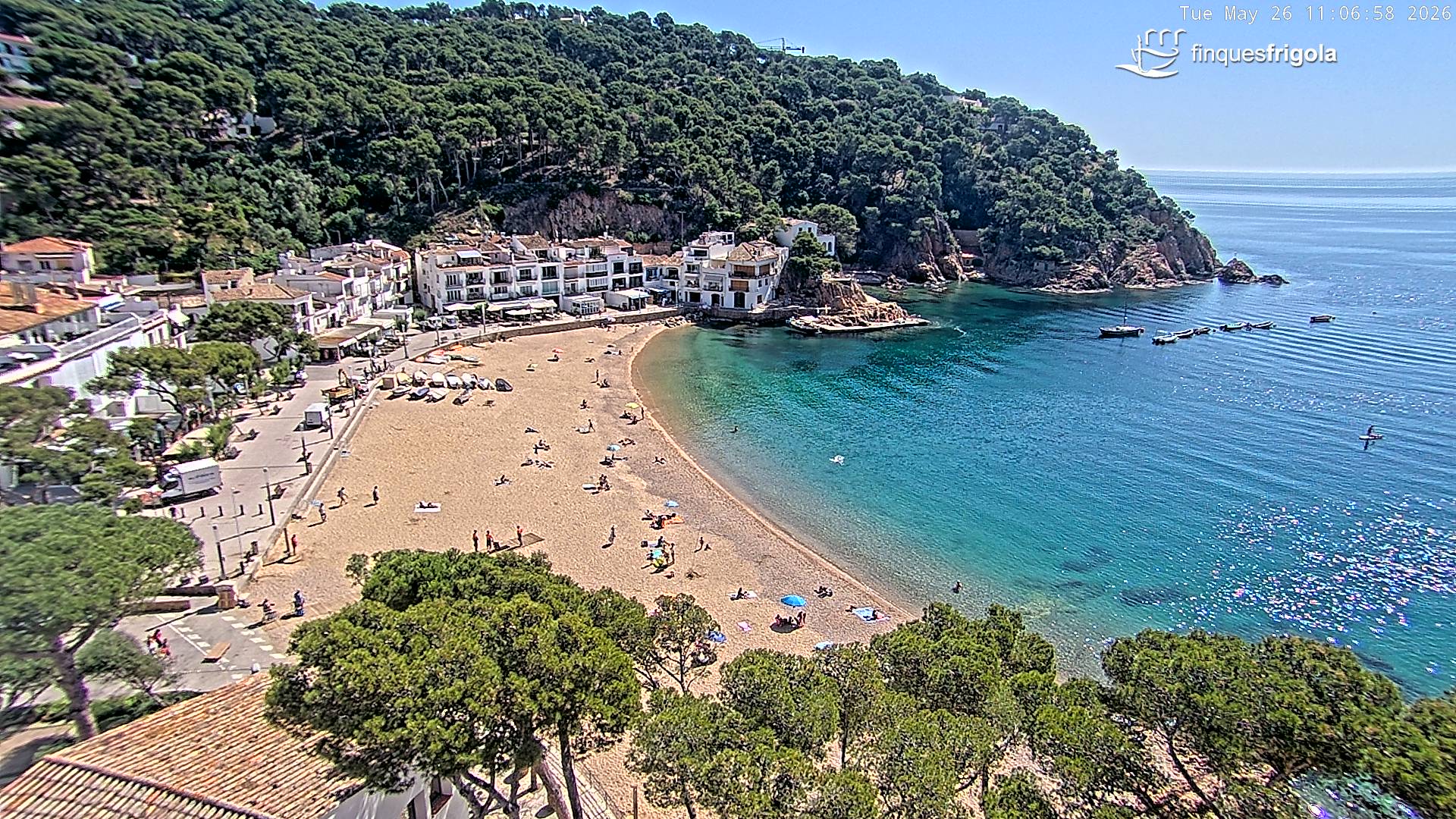 Webcam de Tamariu playa