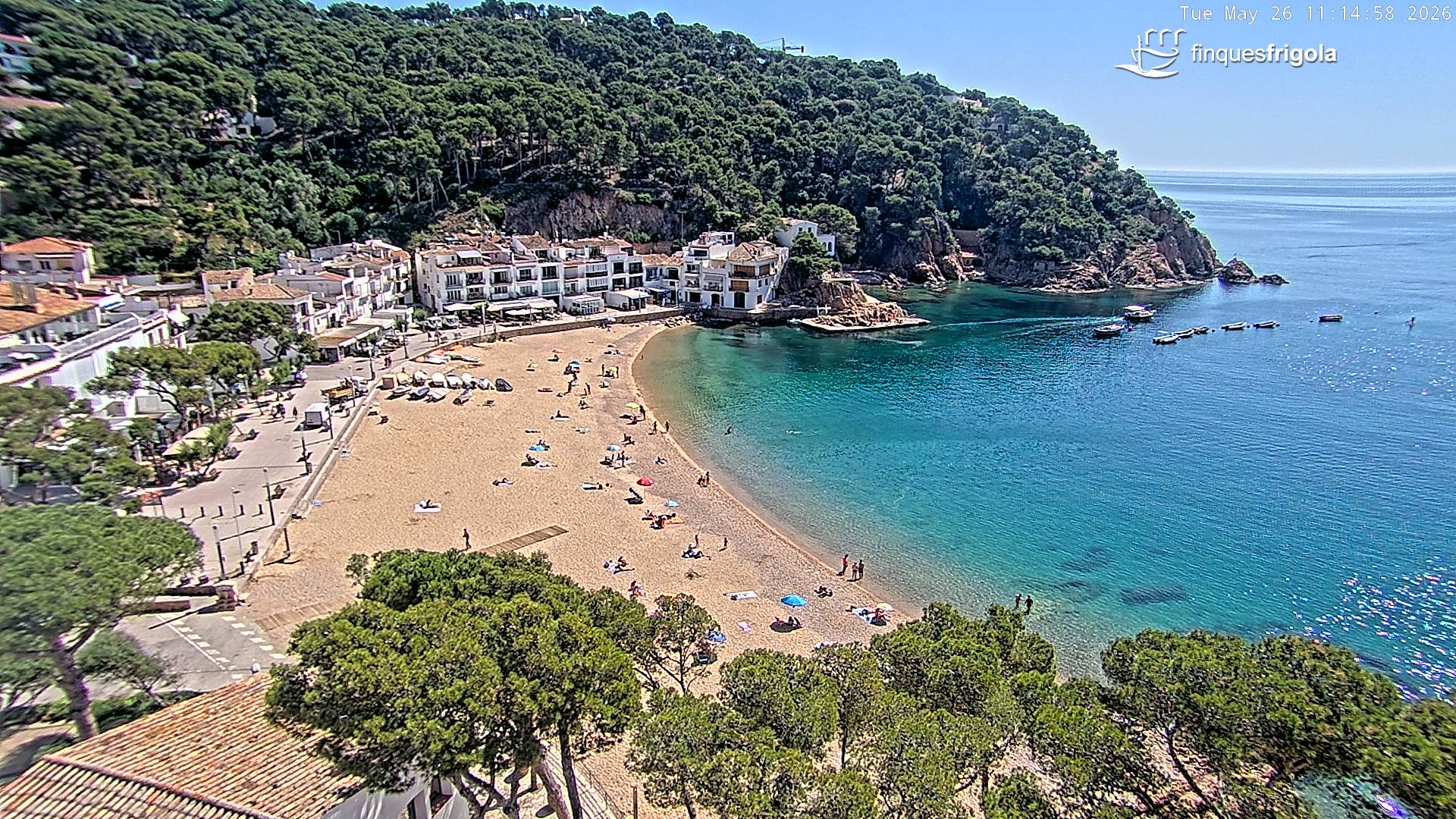 Webcam de Tamariu playa
