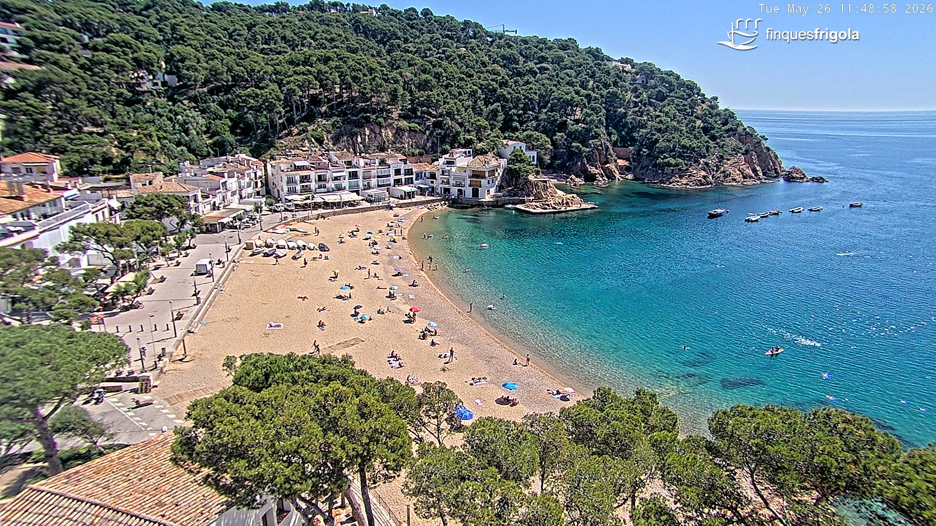 Webcam de Tamariu playa