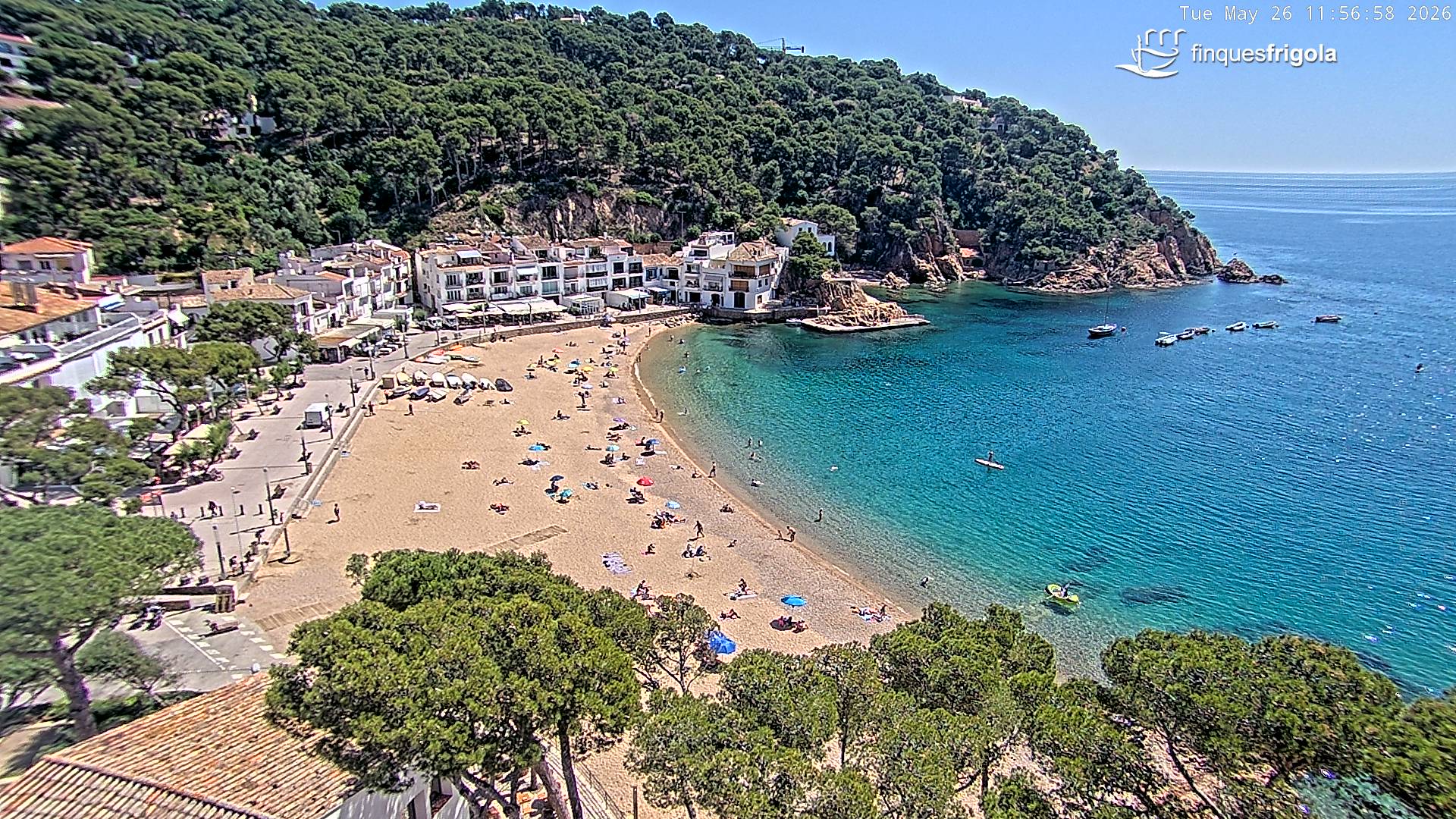 Webcam de Tamariu playa