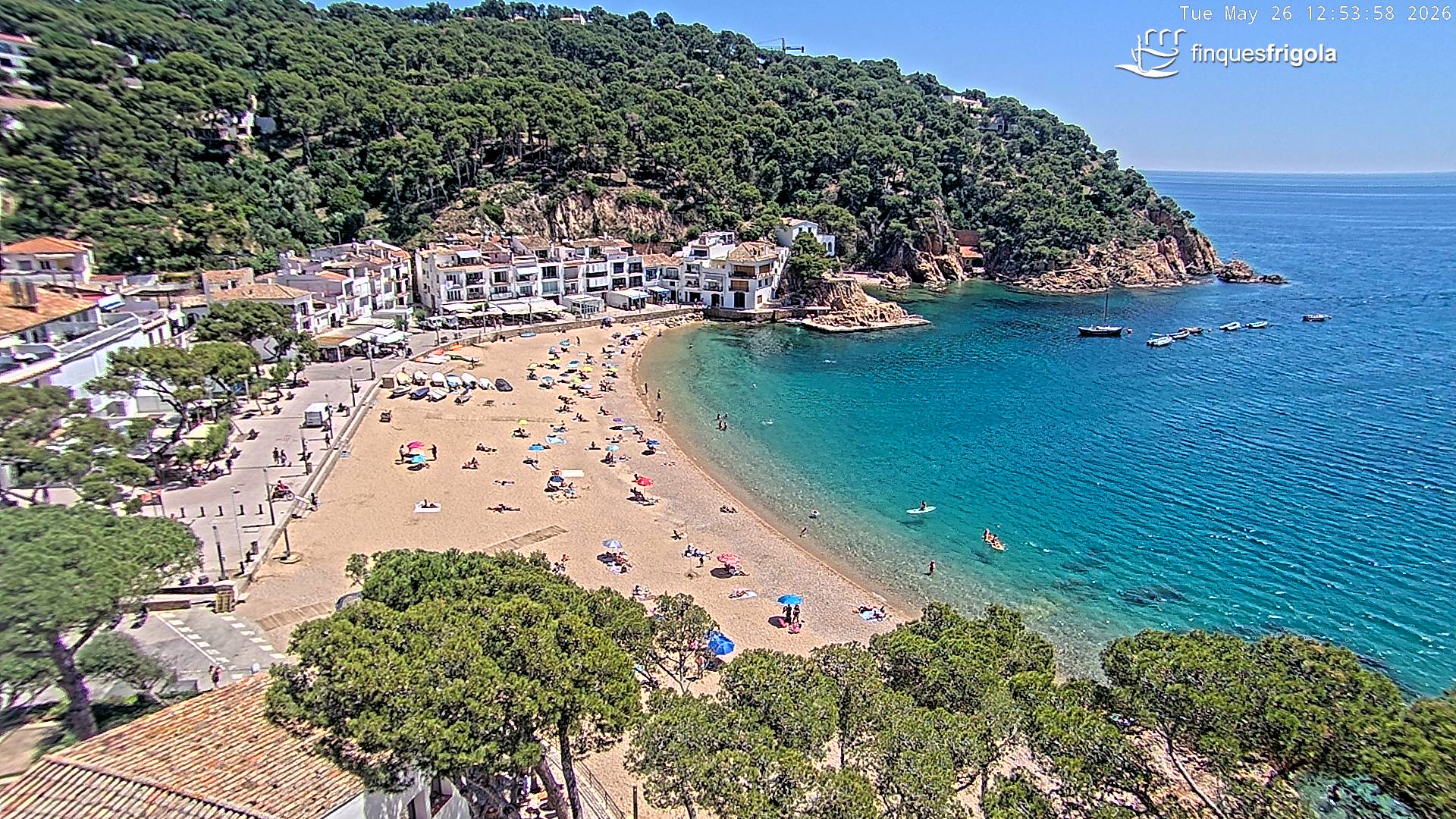 Webcam de Tamariu playa