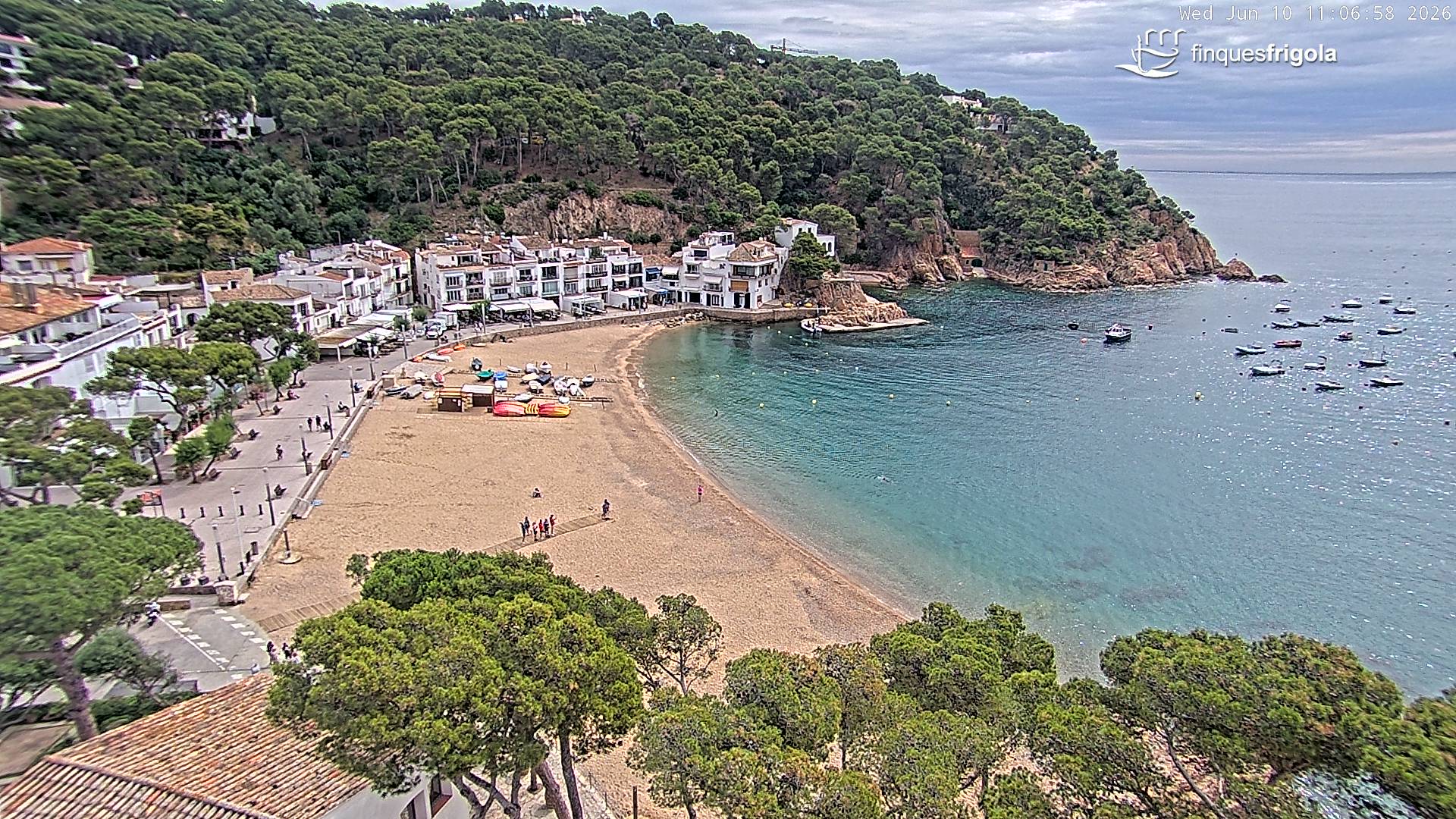 Webcam de Tamariu playa