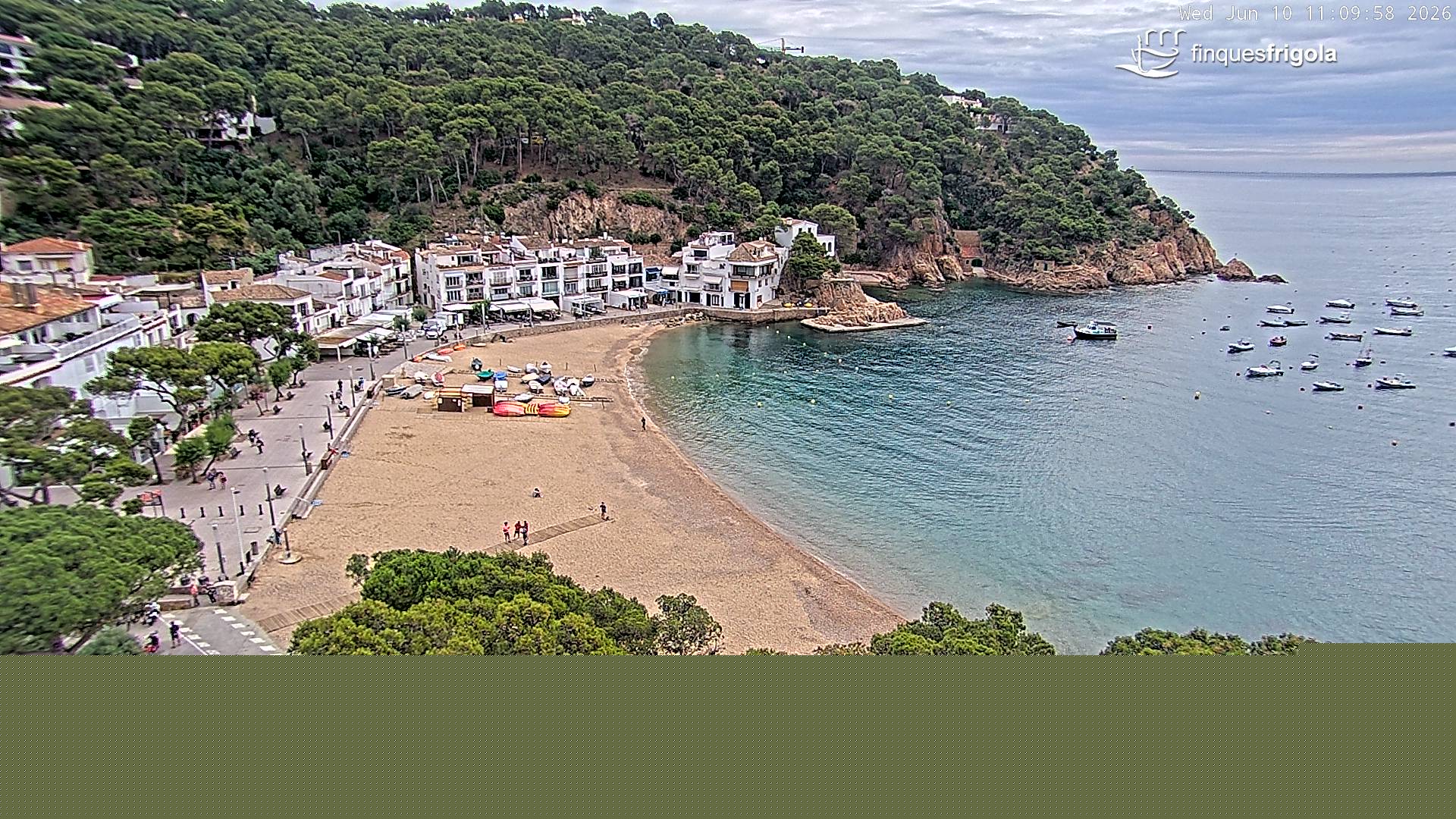 Webcam de Tamariu playa