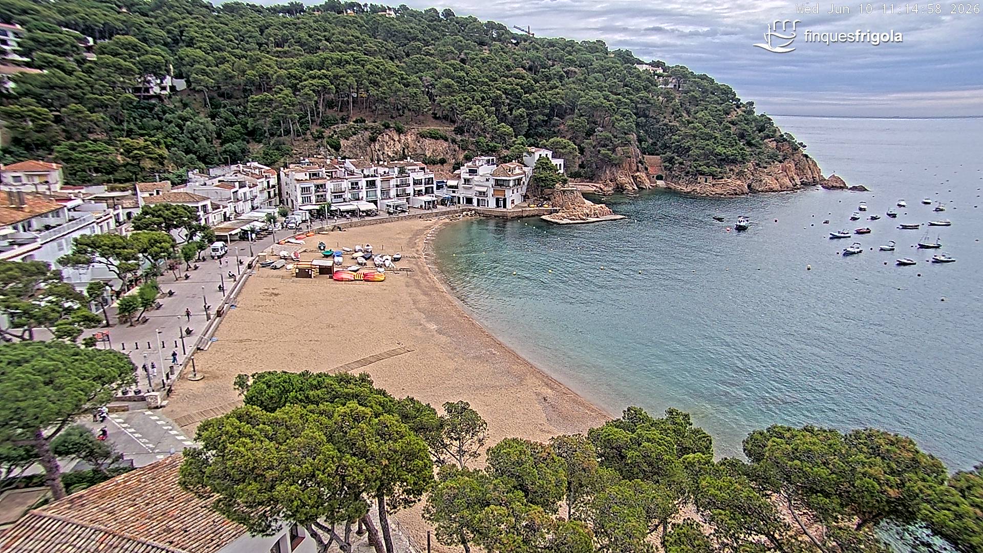 Webcam de Tamariu playa
