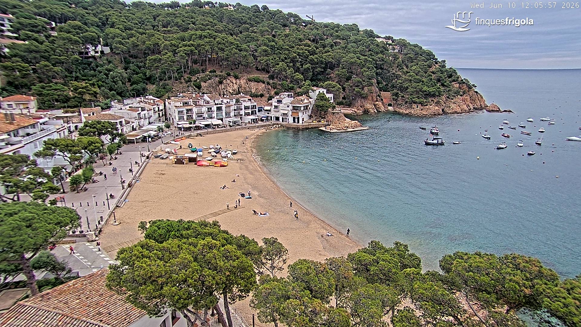 Webcam de Tamariu playa