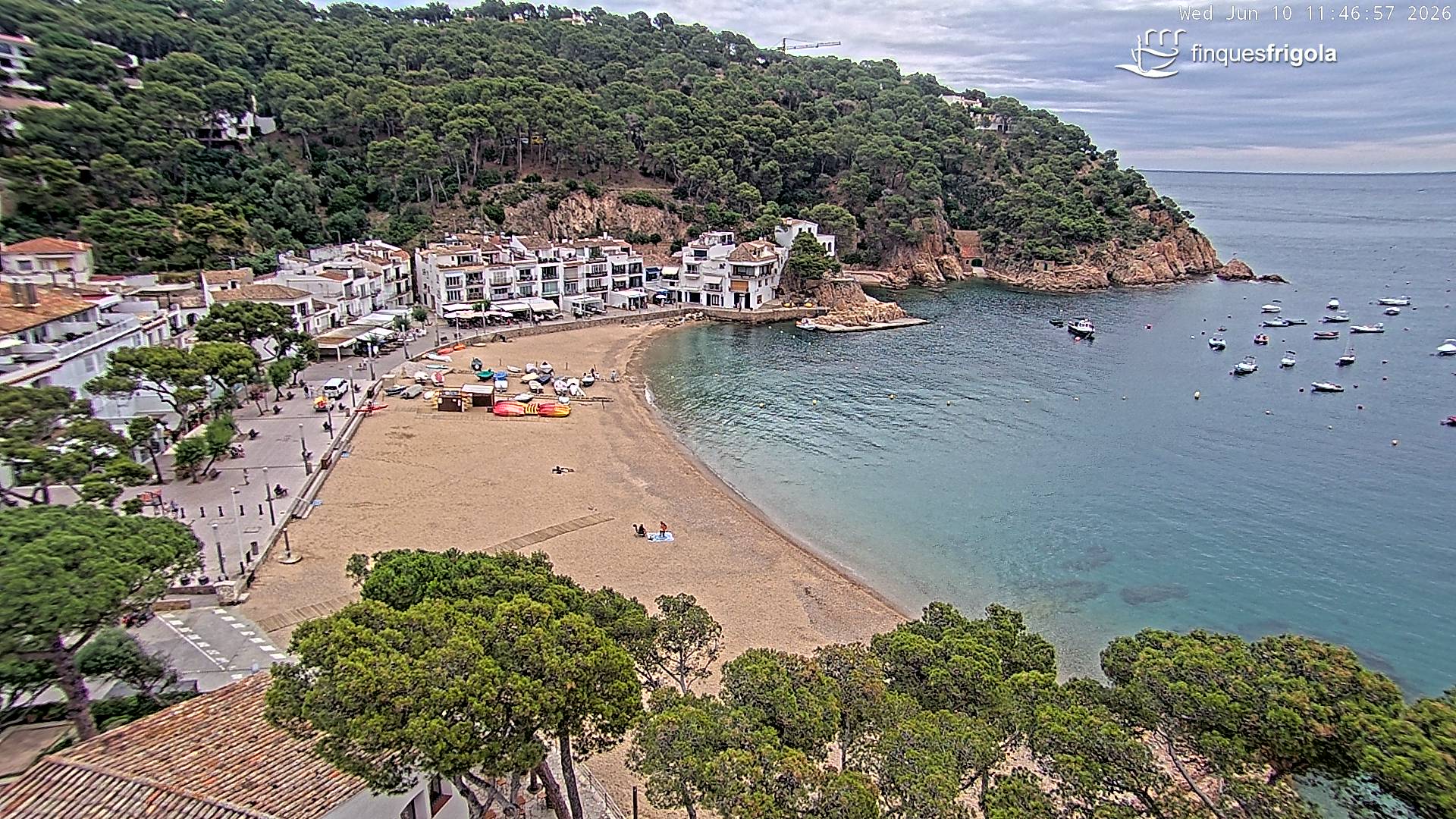 Webcam de Tamariu playa