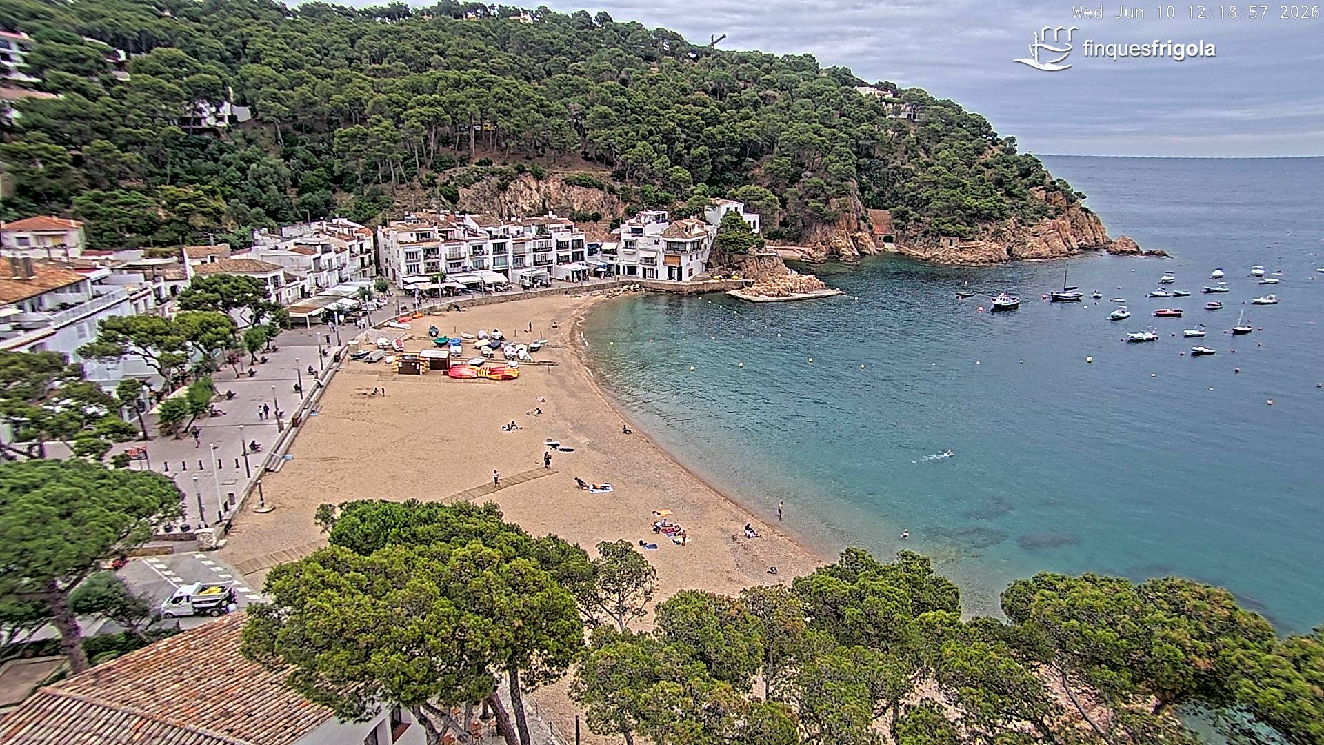 Webcam de Tamariu playa