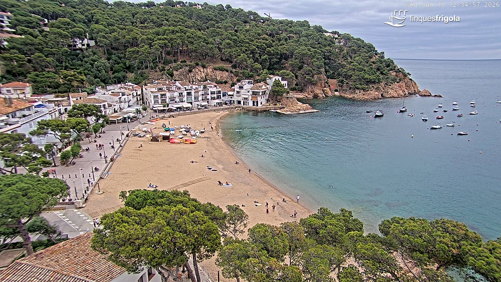 Webcam de Tamariu playa