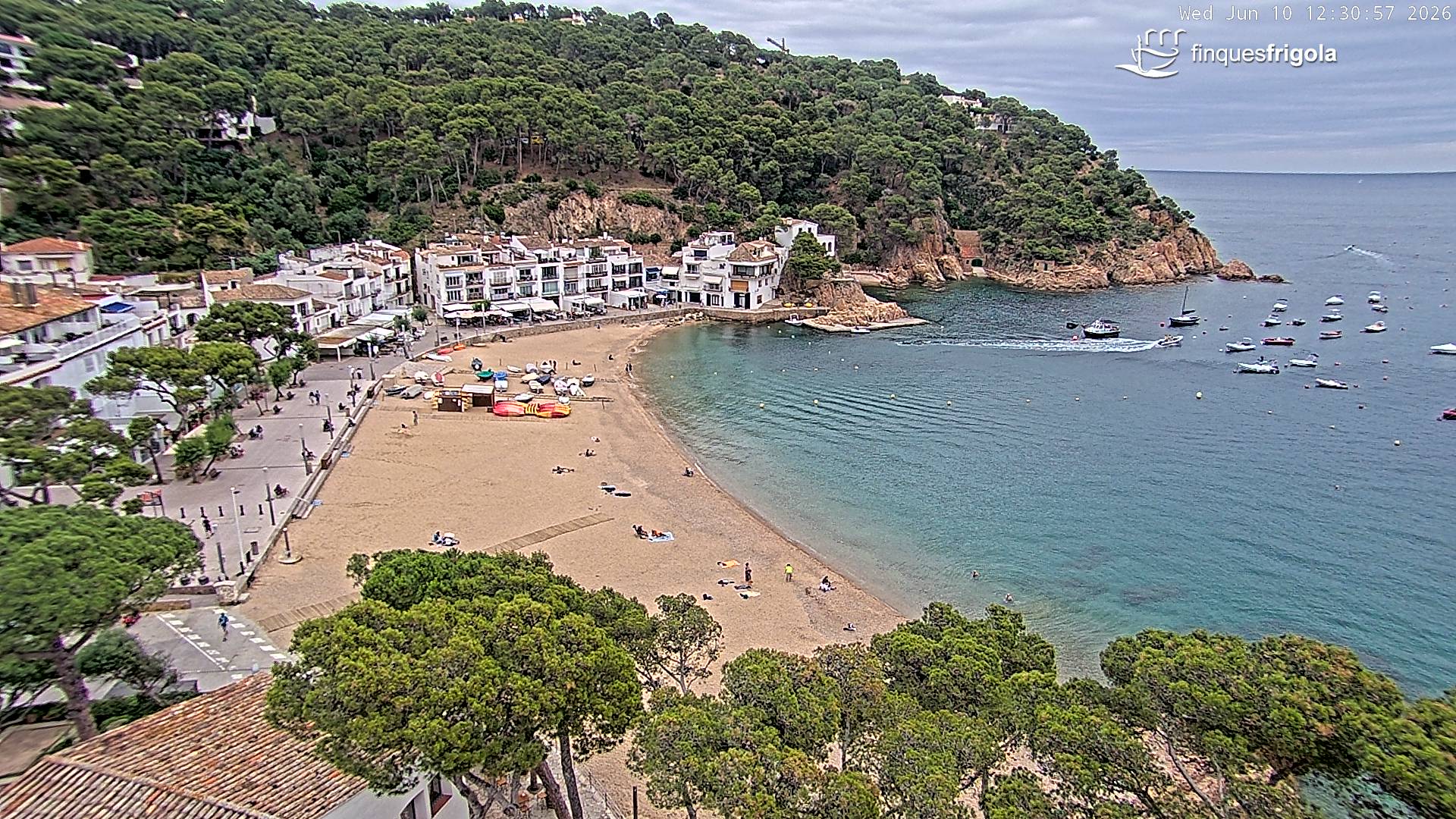 Webcam de Tamariu playa