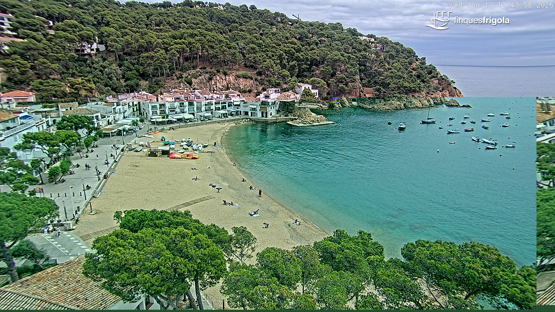 Webcam de Tamariu playa