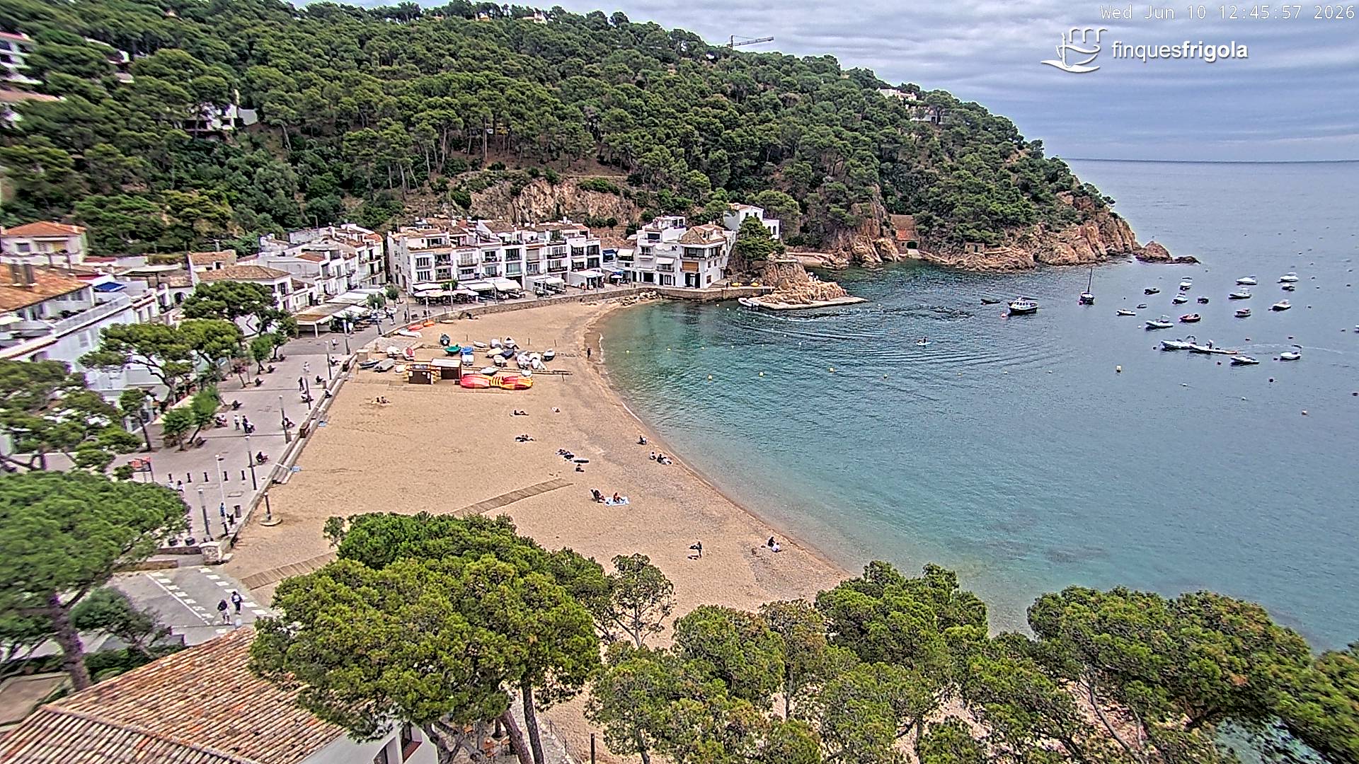Webcam de Tamariu playa