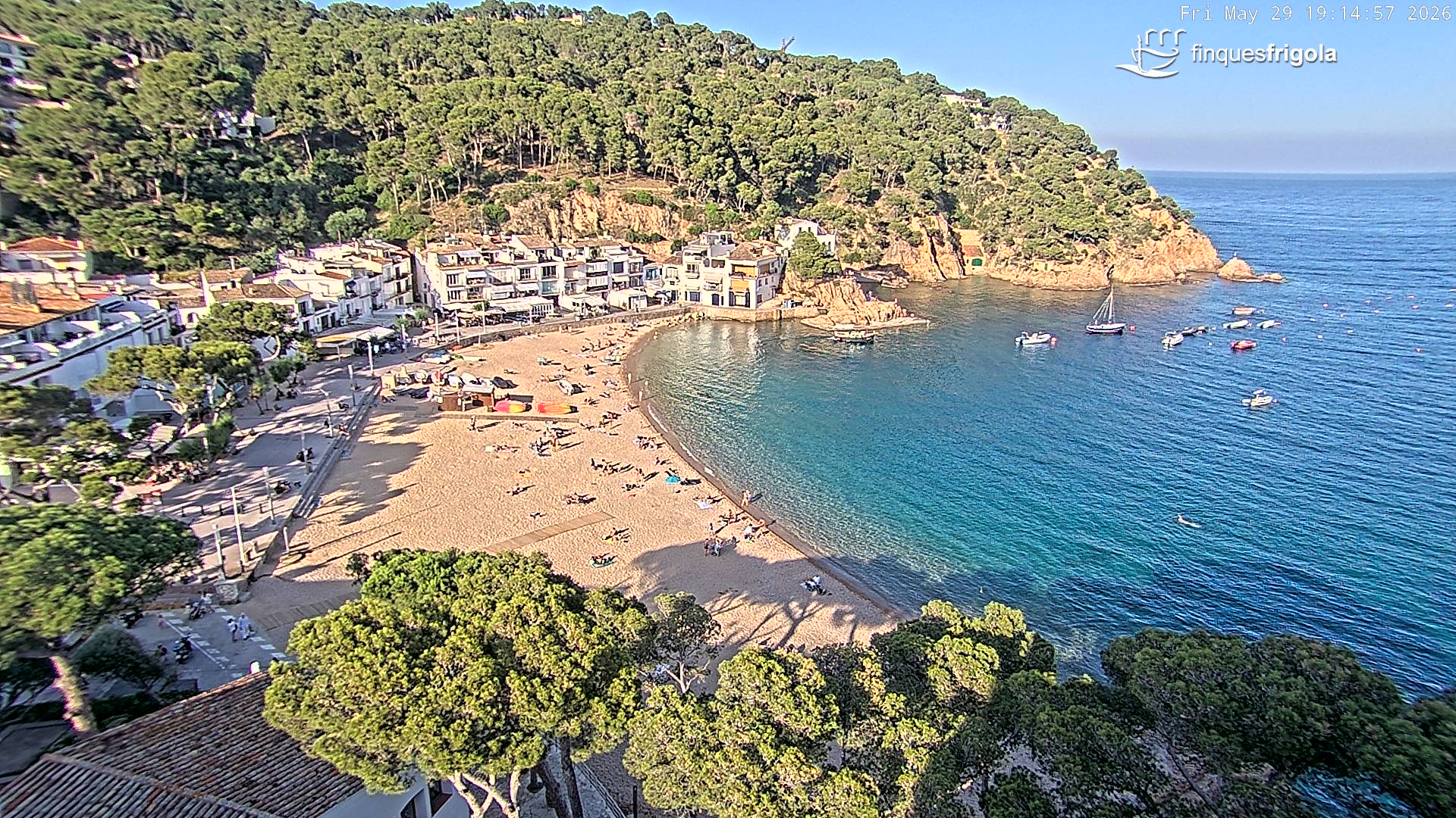 Webcam de Tamariu playa