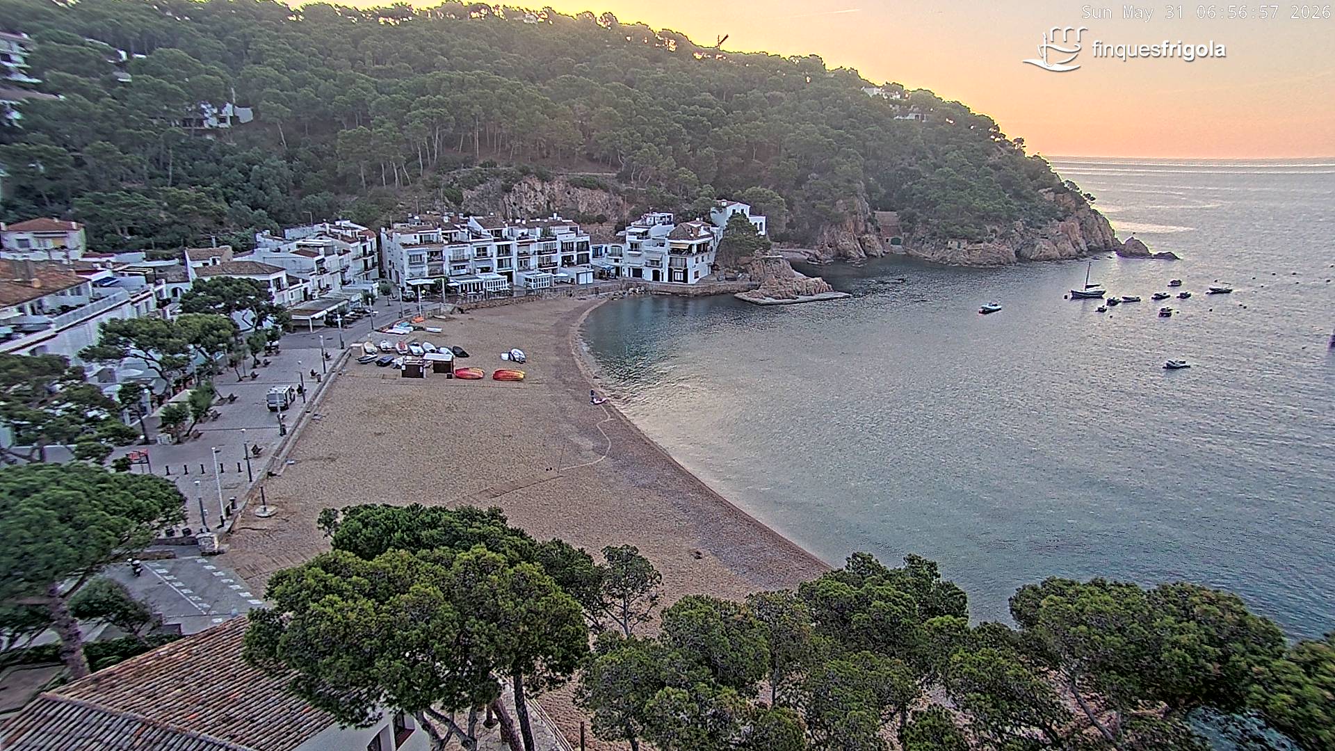Webcam de Tamariu playa