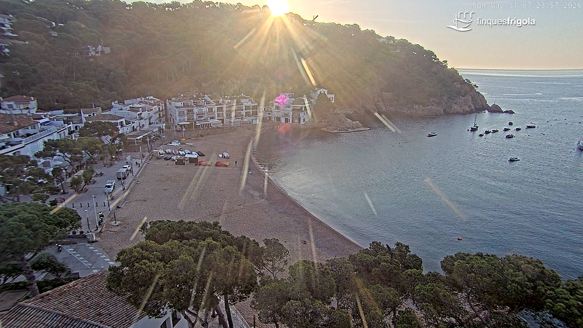 Webcam de Tamariu playa