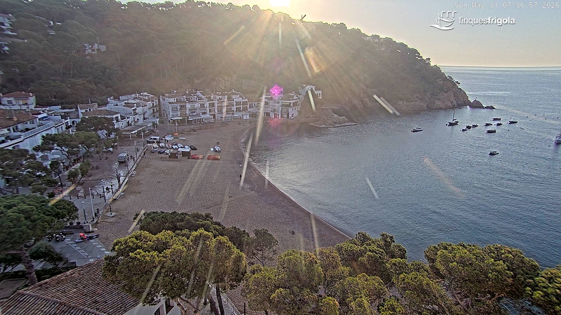 Webcam de Tamariu playa