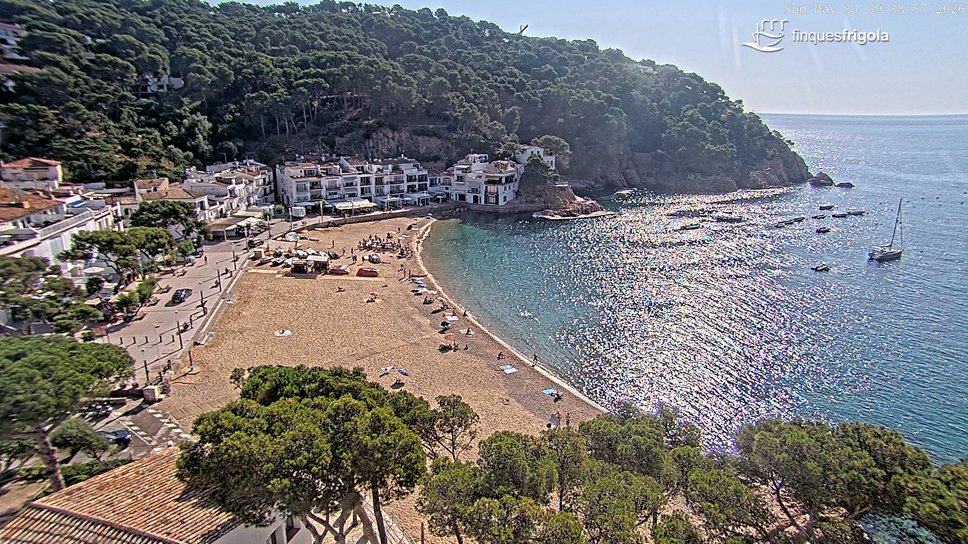 Webcam de Tamariu playa