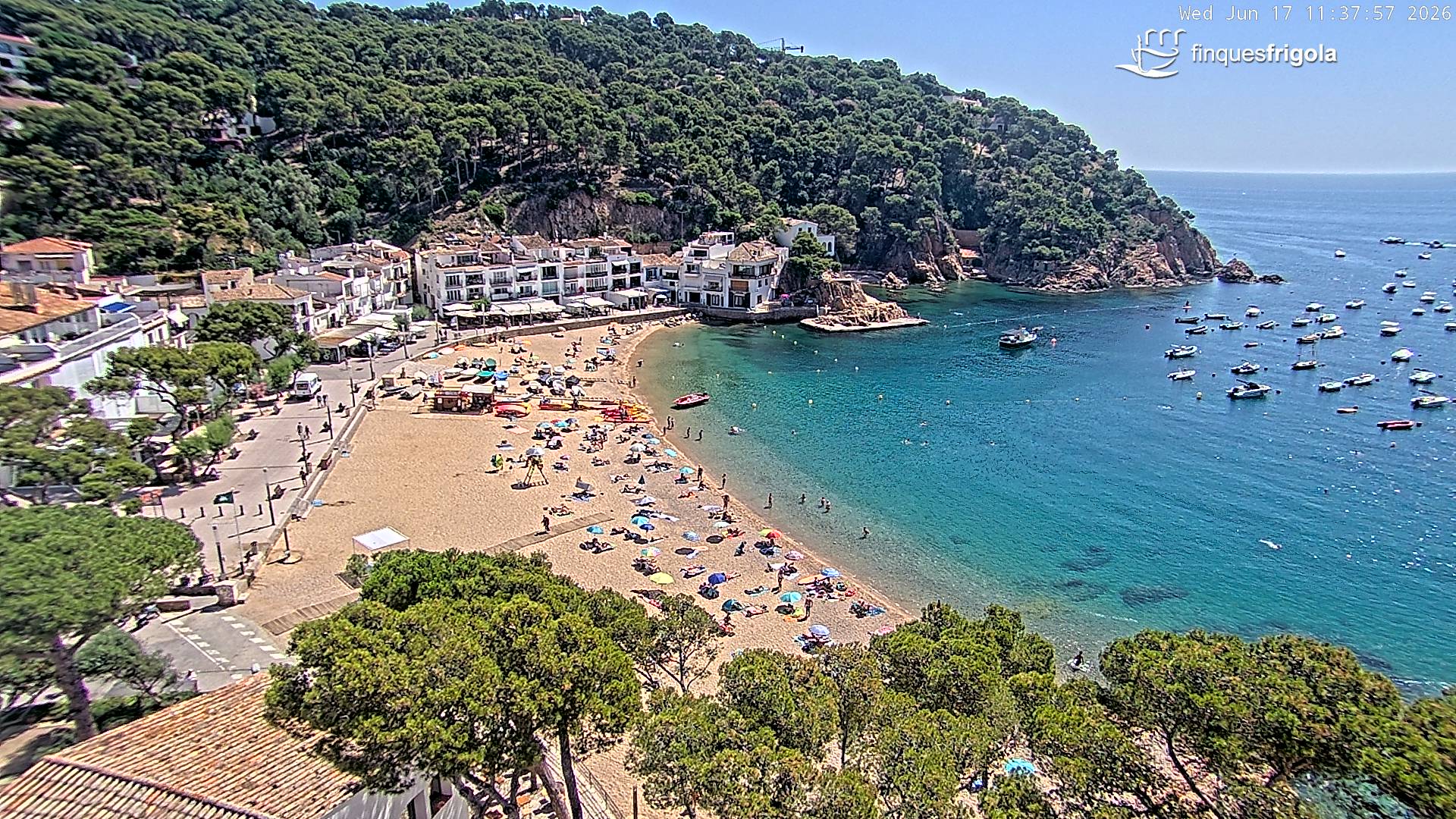 Webcam de Tamariu playa