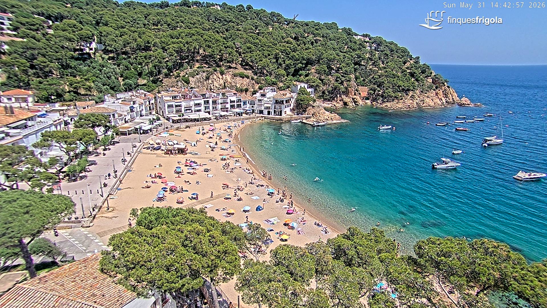 Webcam de Tamariu playa