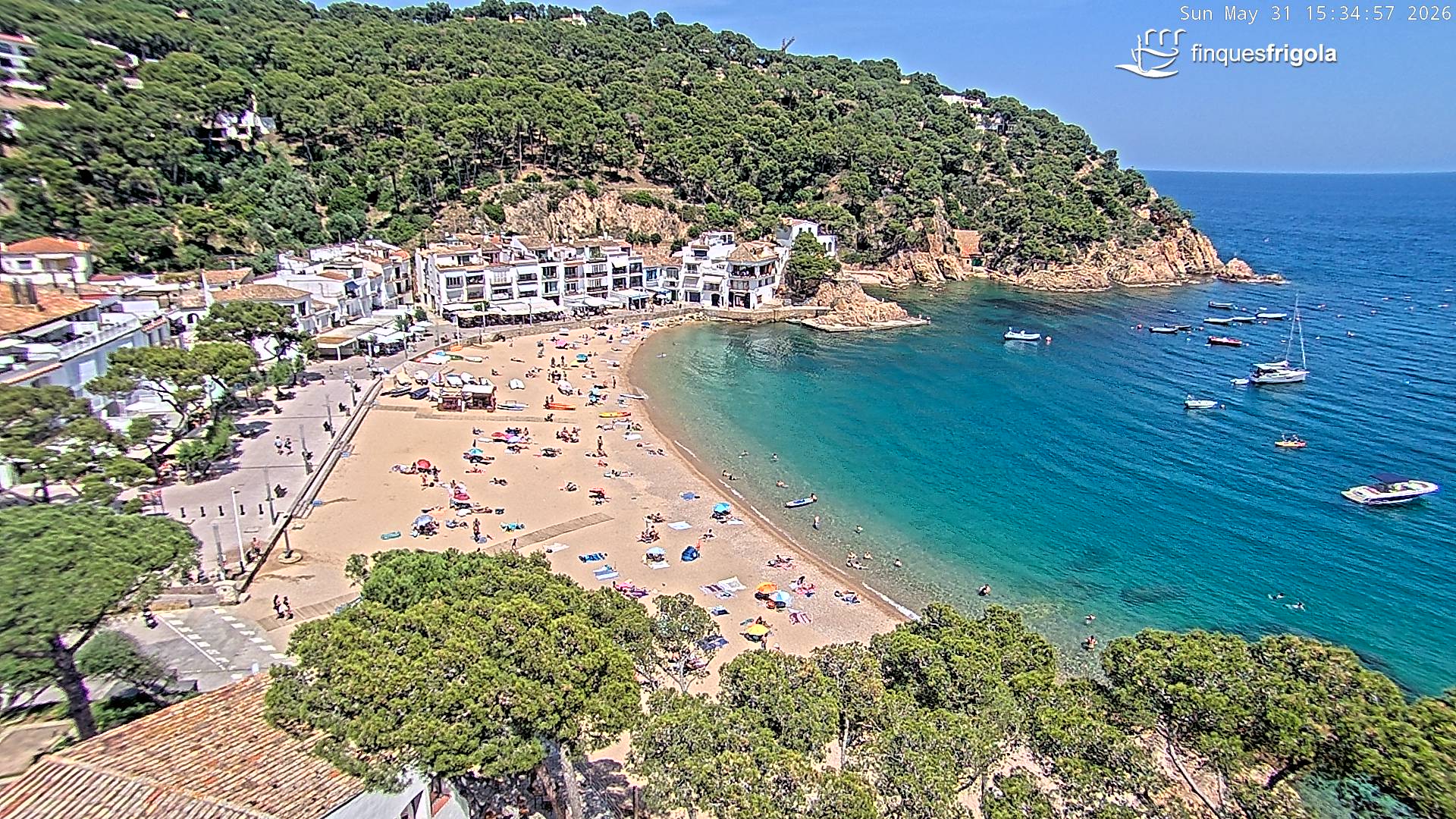 Webcam de Tamariu playa
