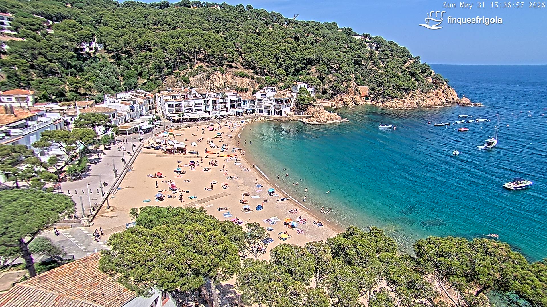 Webcam de Tamariu playa