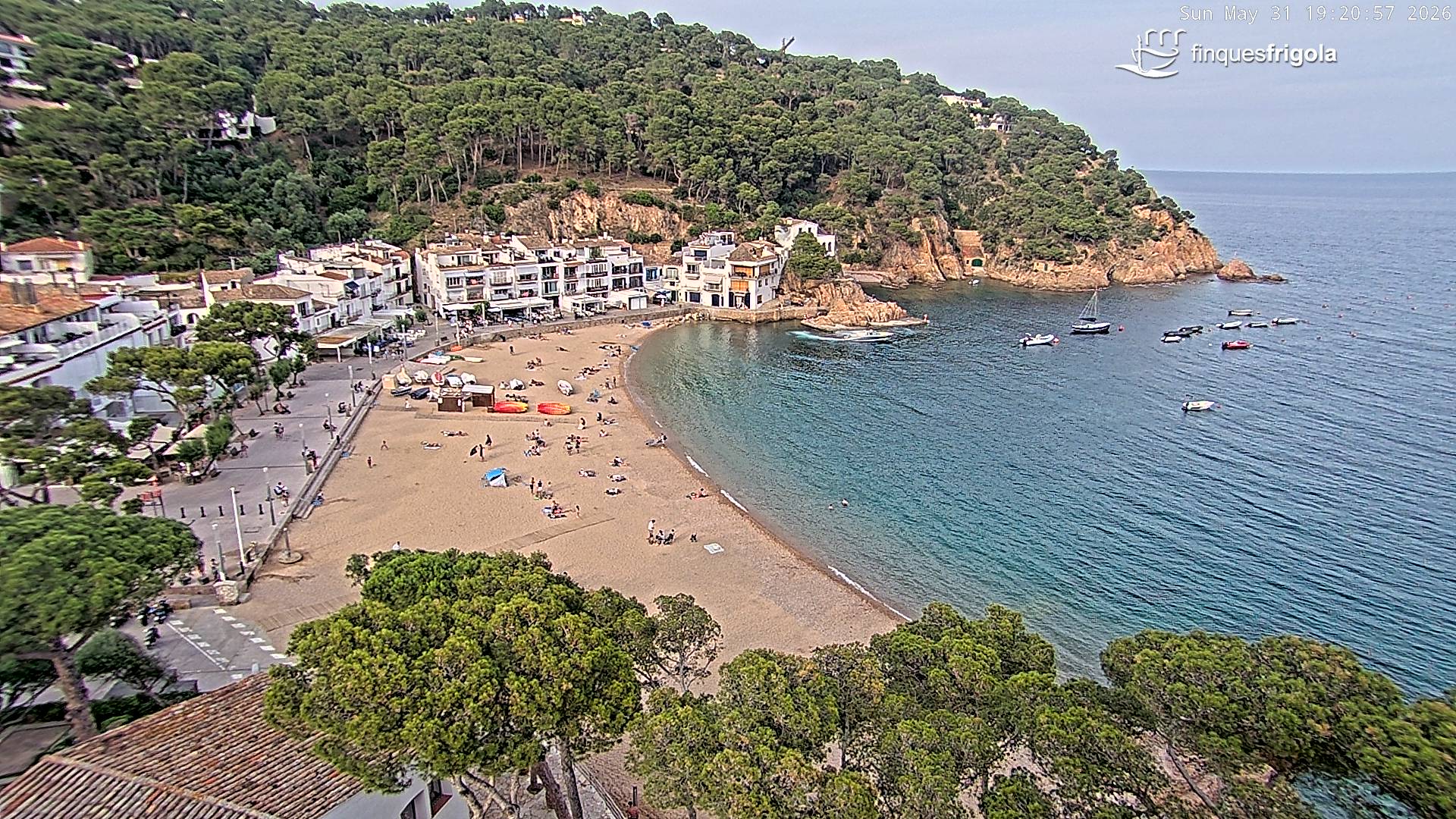 Webcam de Tamariu playa