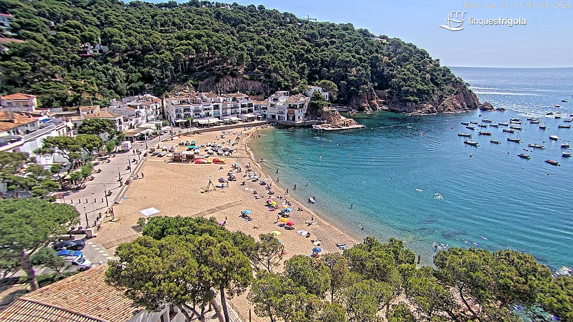 Webcam de Tamariu playa