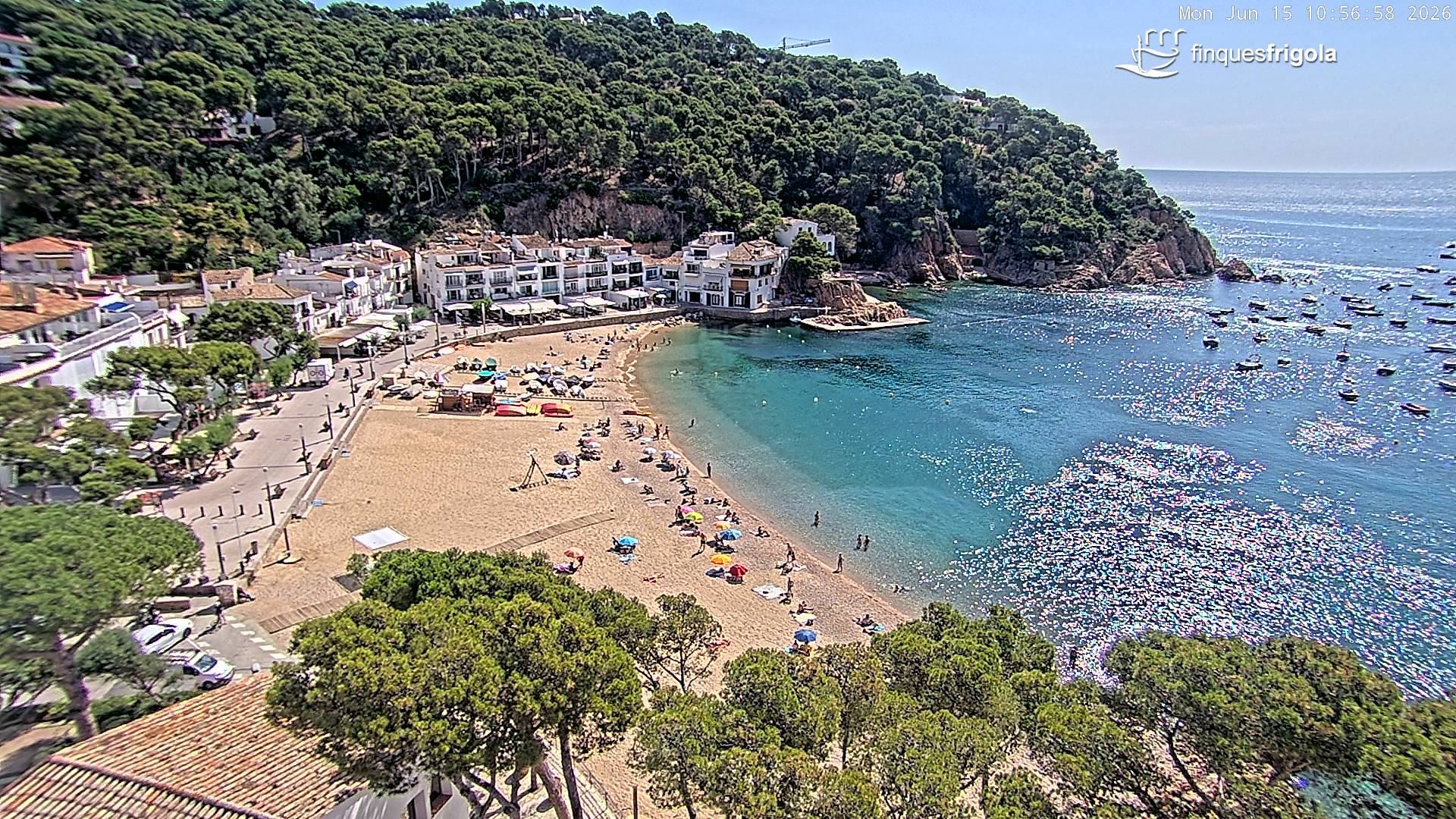 Webcam de Tamariu playa