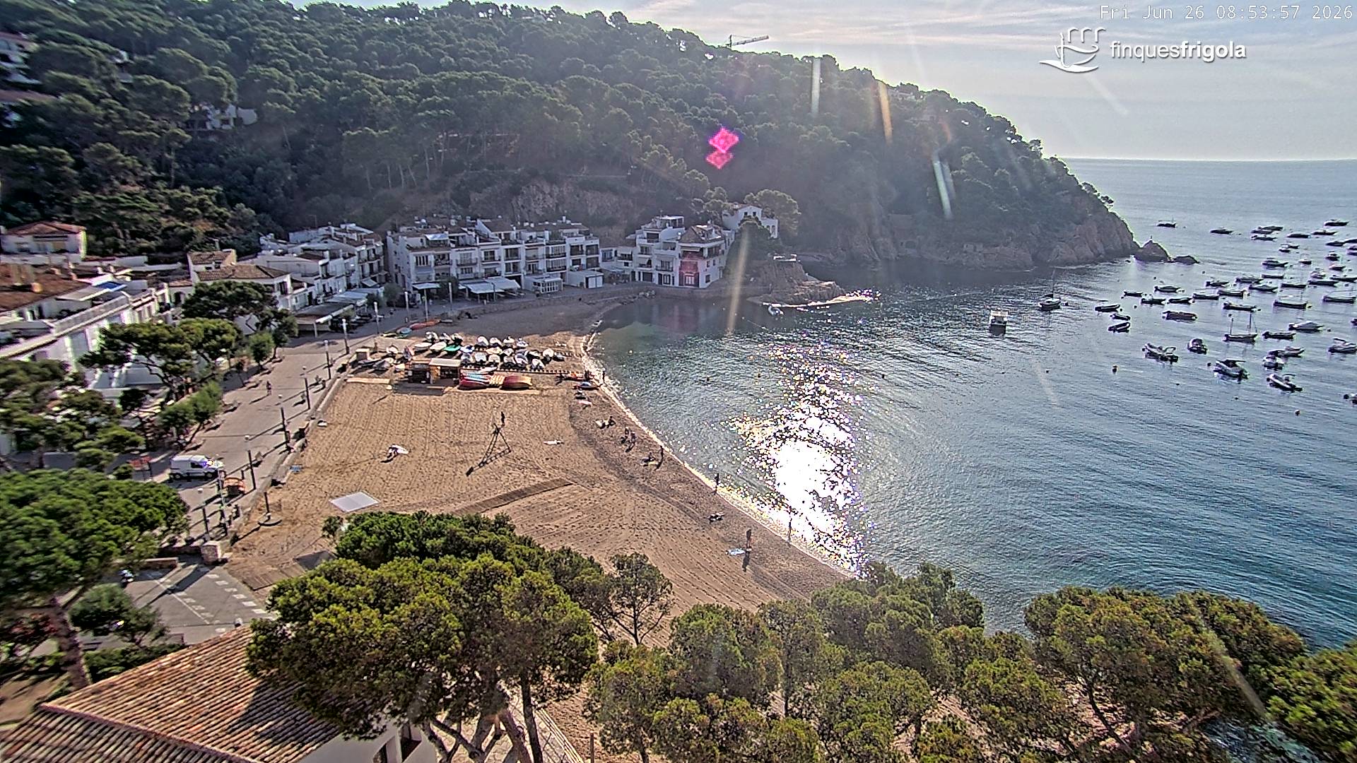 Webcam de Tamariu playa