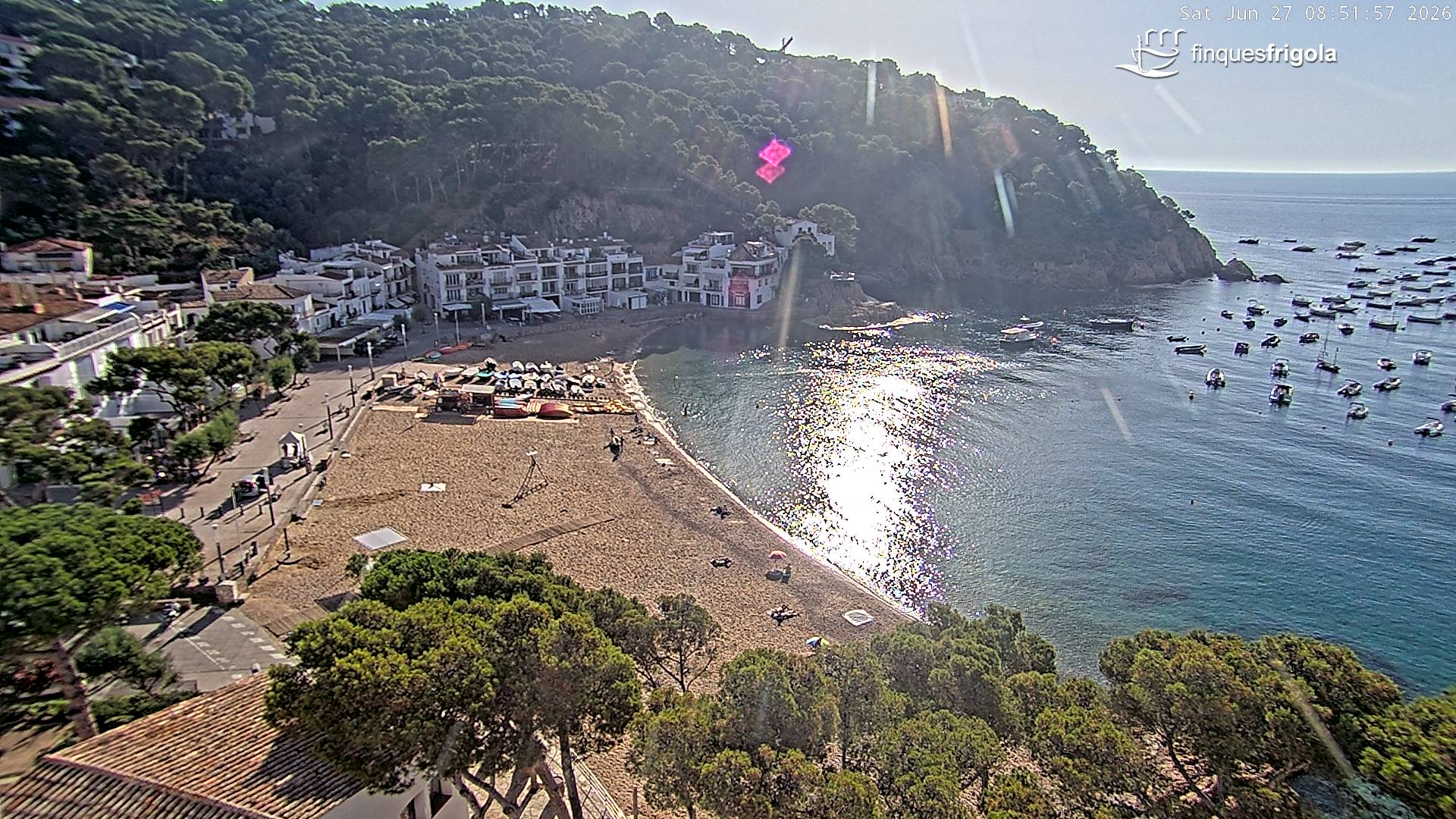 Webcam de Tamariu playa