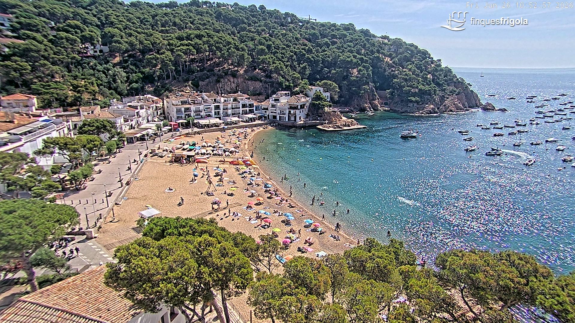 Webcam de Tamariu playa