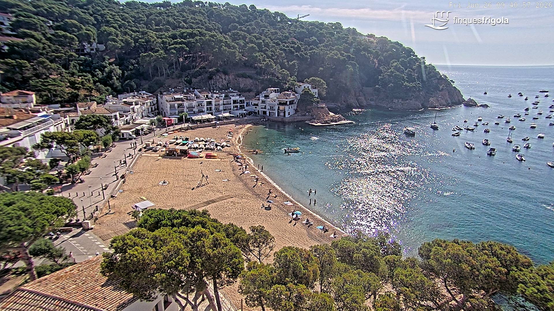 Webcam de Tamariu playa