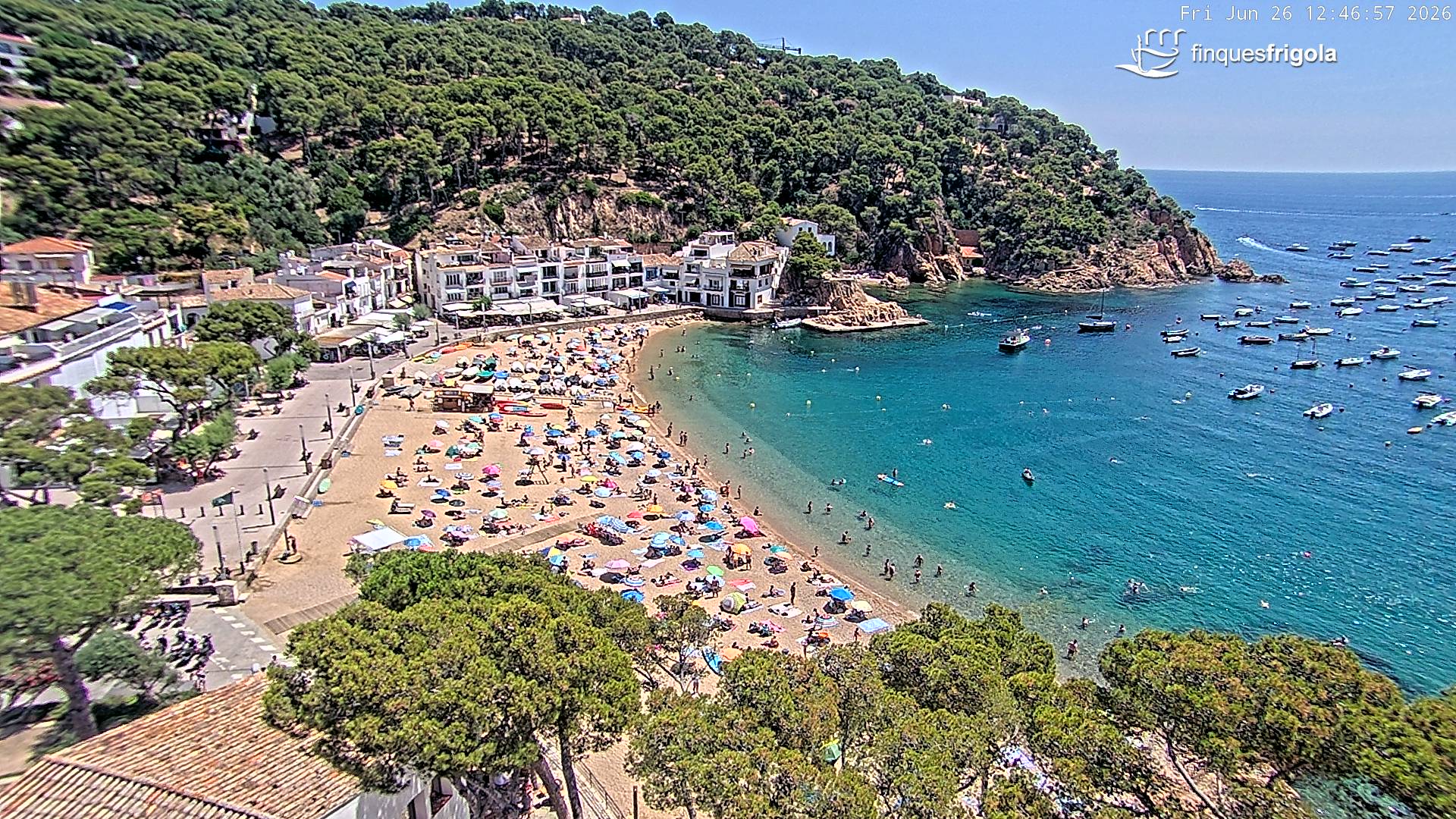 Webcam de Tamariu playa