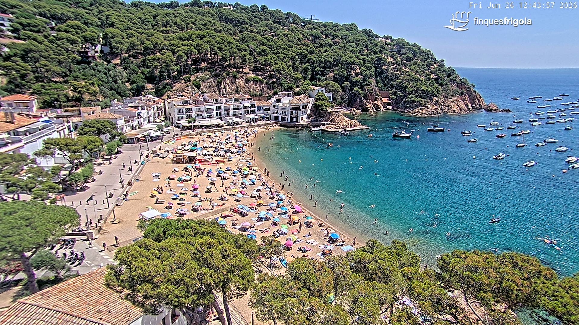 Webcam de Tamariu playa