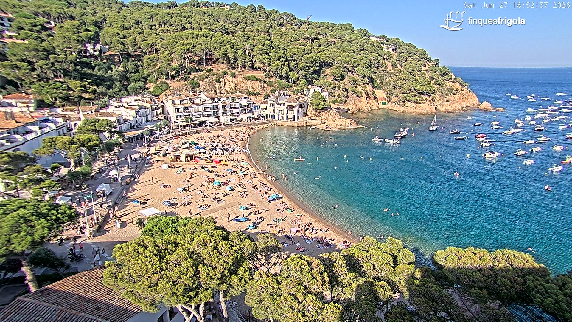 Webcam de Tamariu playa