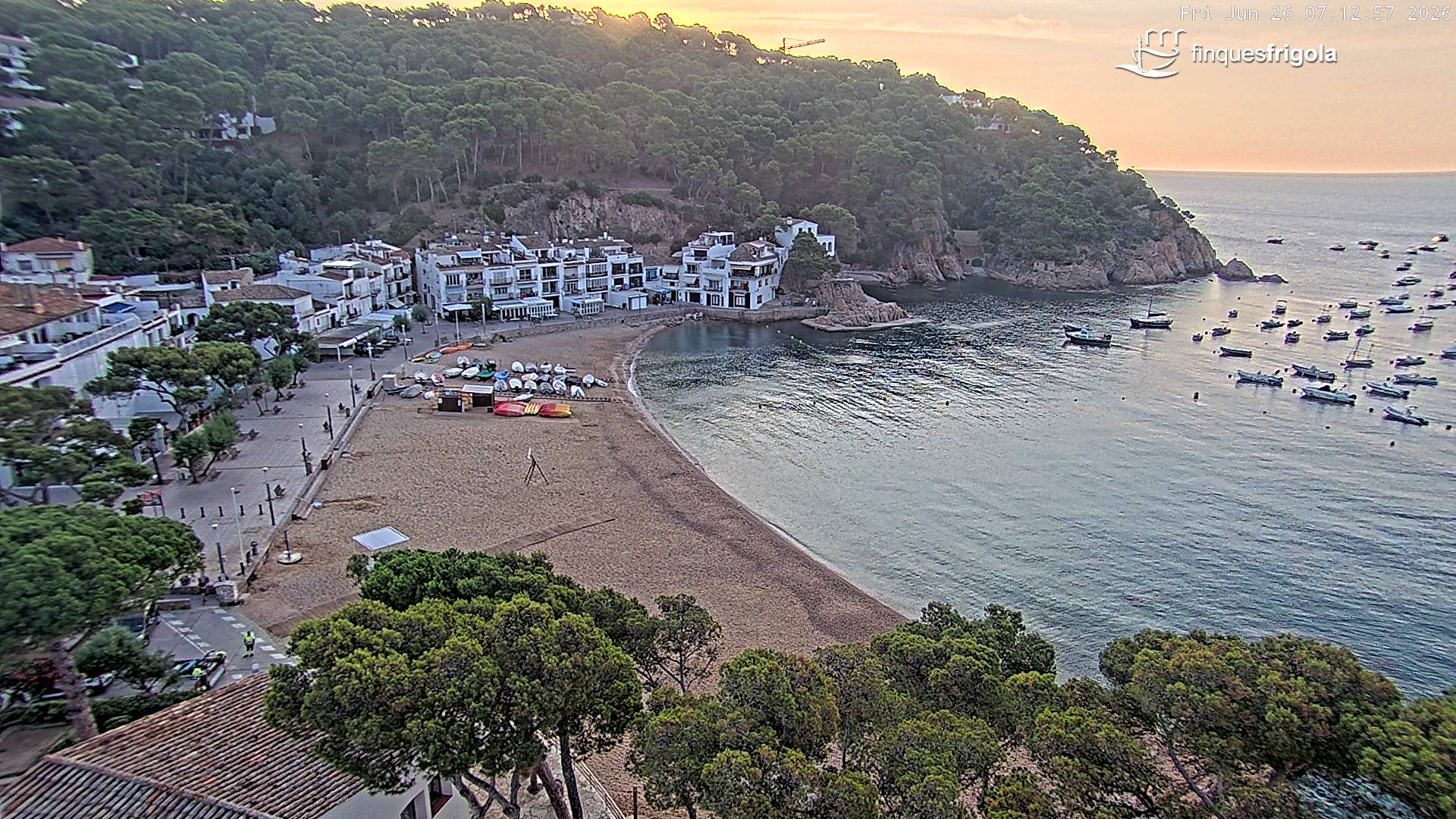 Webcam de Tamariu playa