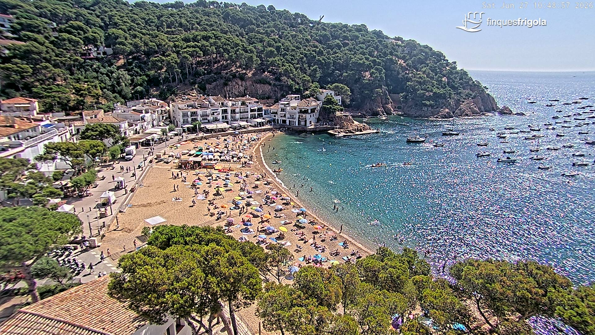 Webcam de Tamariu playa