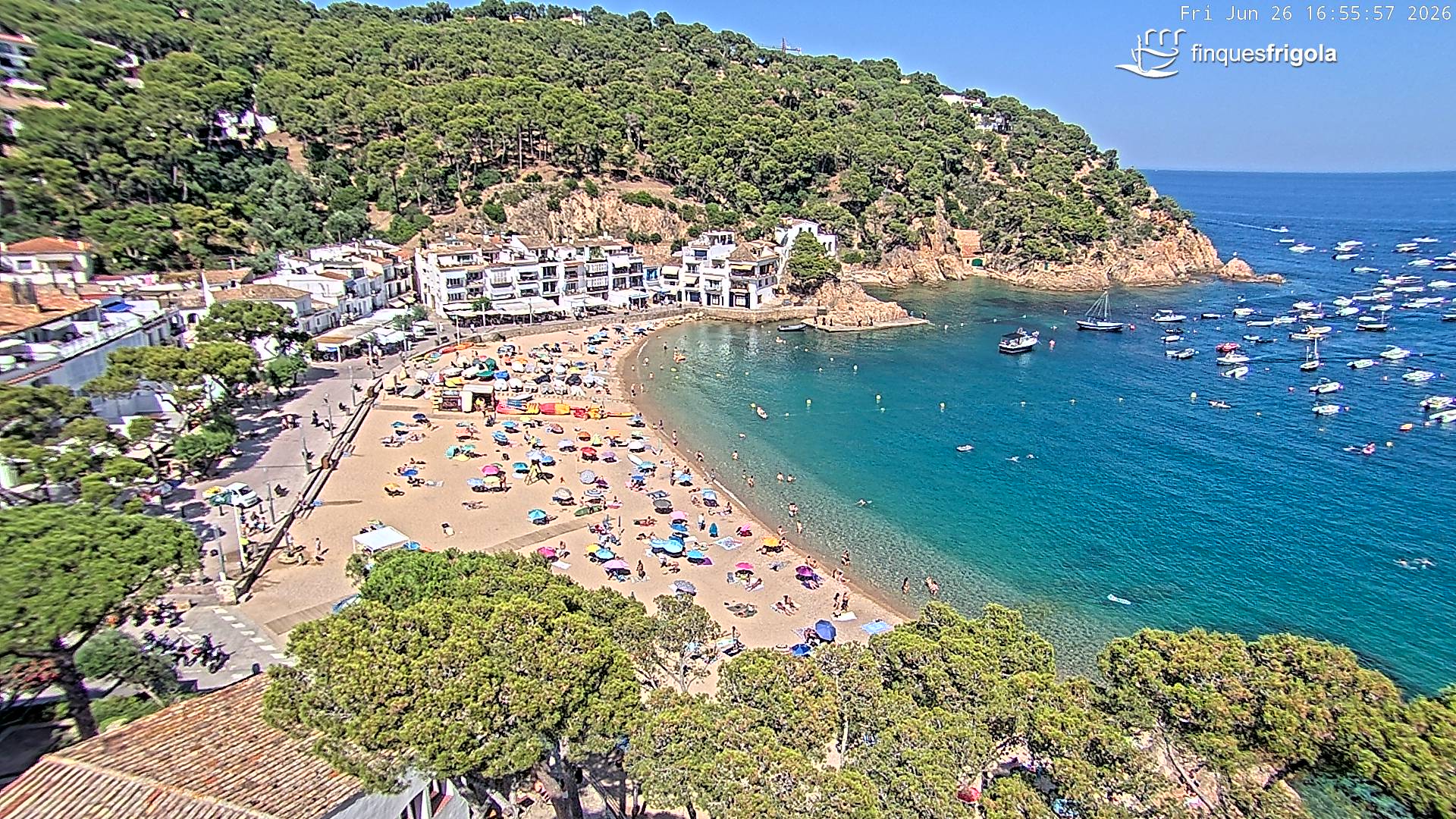 Webcam de Tamariu playa