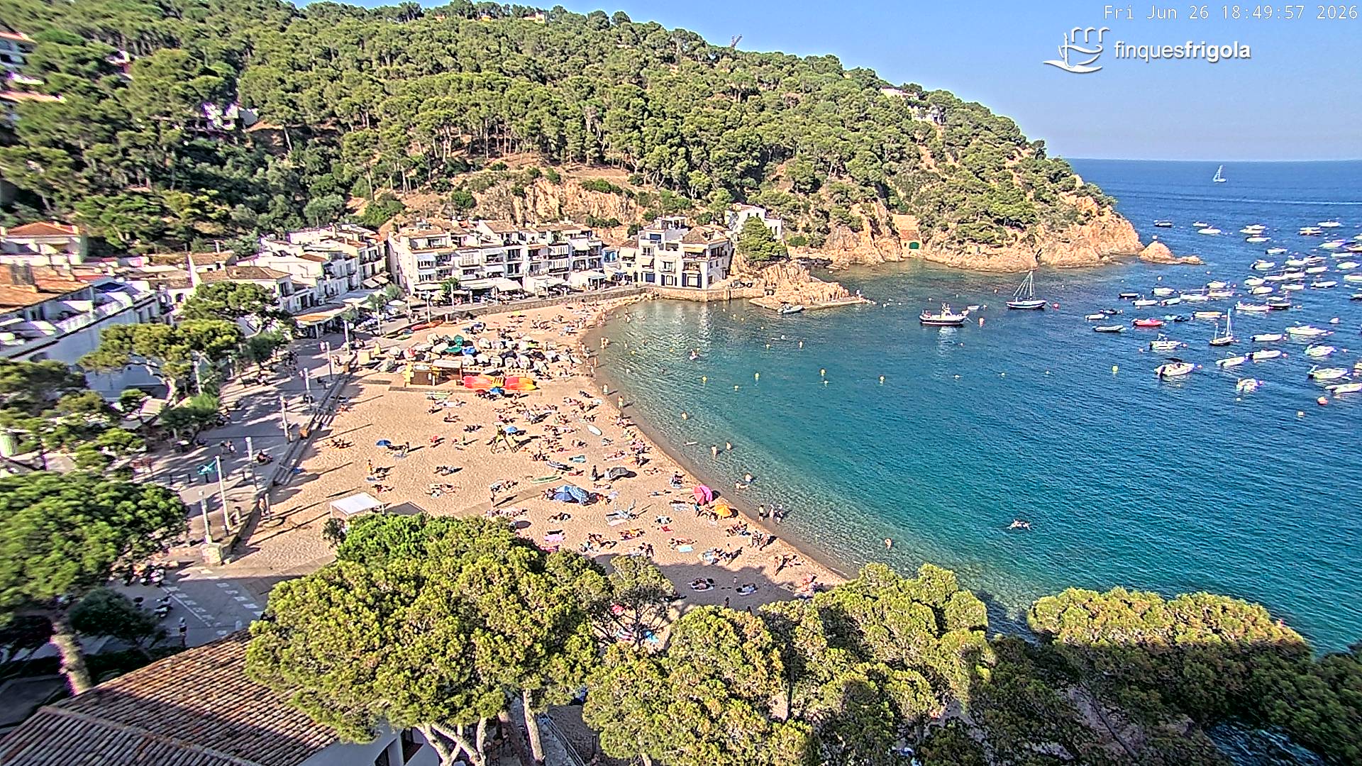Webcam de Tamariu playa