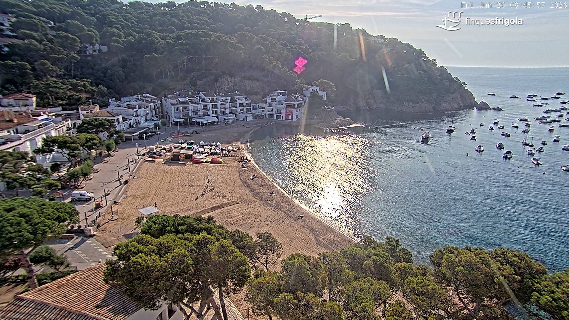 Webcam de Tamariu playa