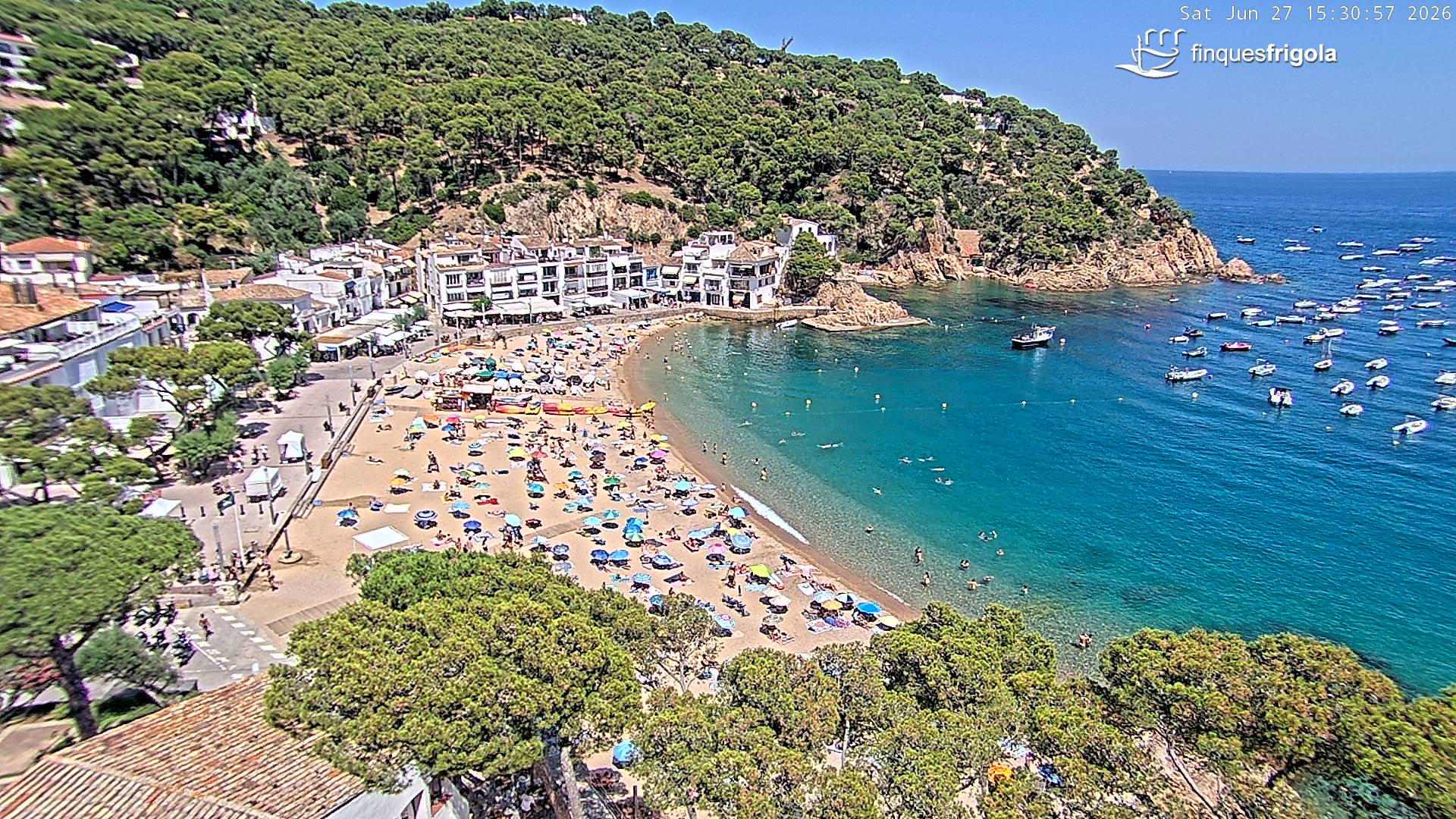 Webcam de Tamariu playa