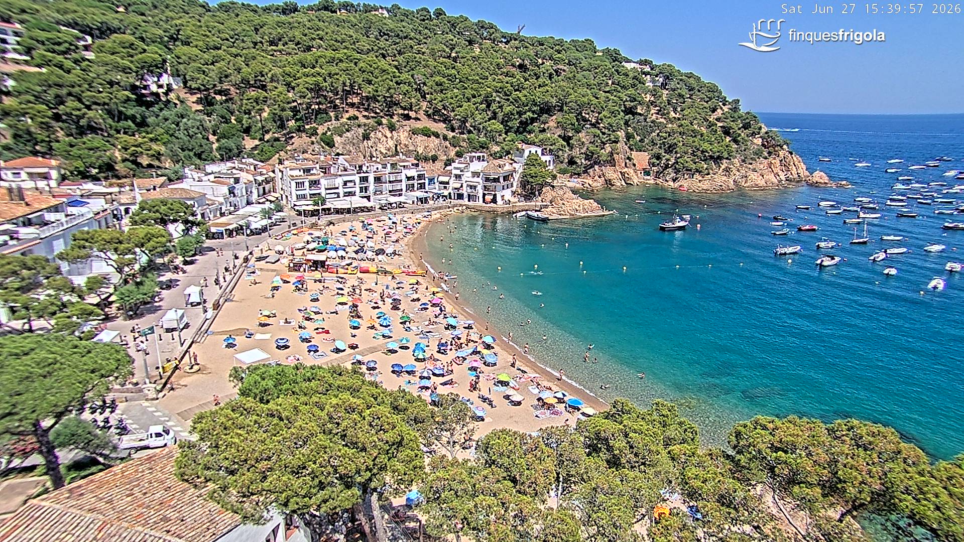 Webcam de Tamariu playa