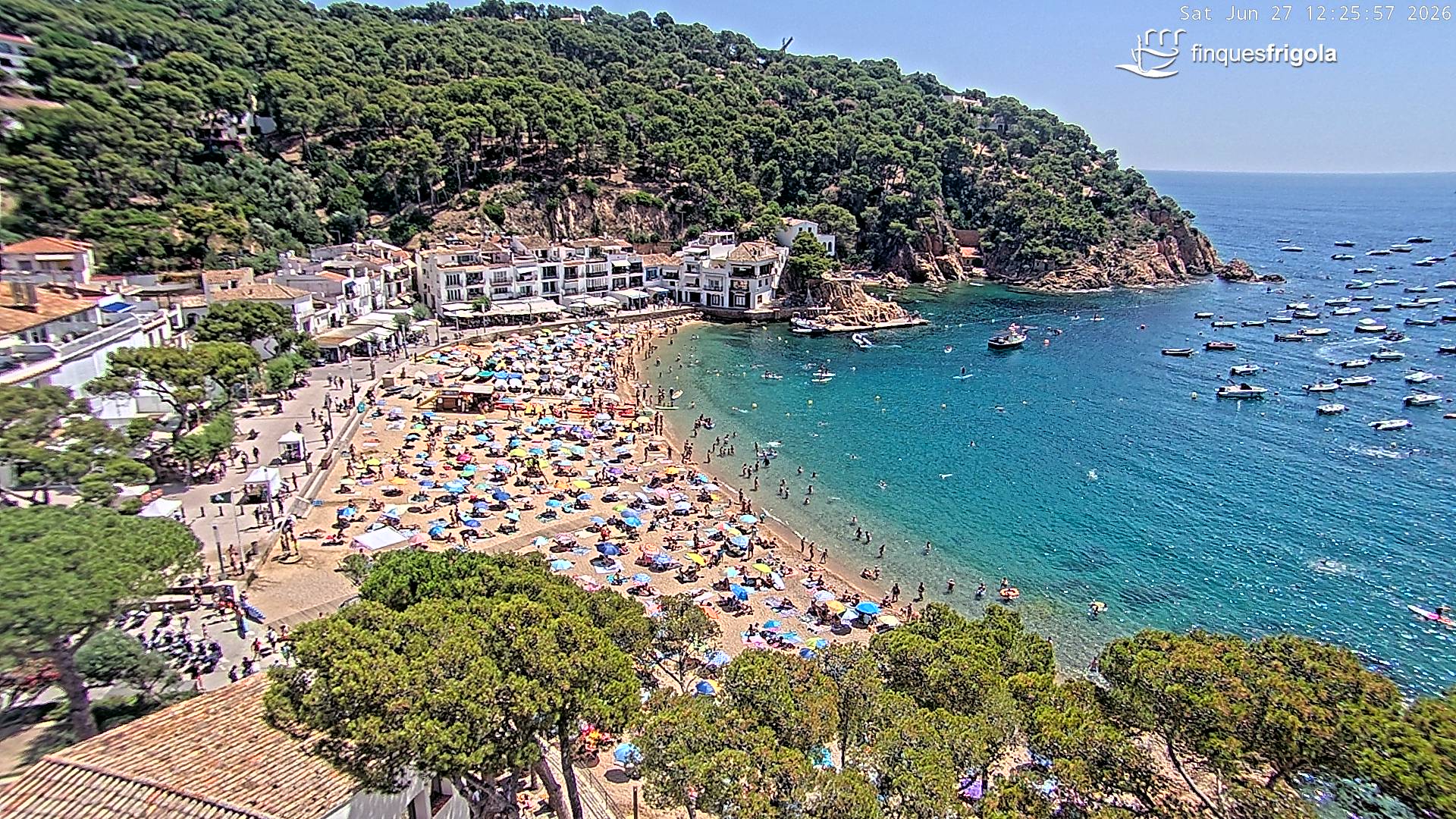 Webcam de Tamariu playa