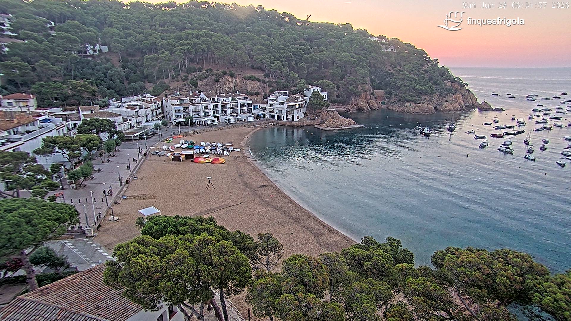 Webcam de Tamariu playa