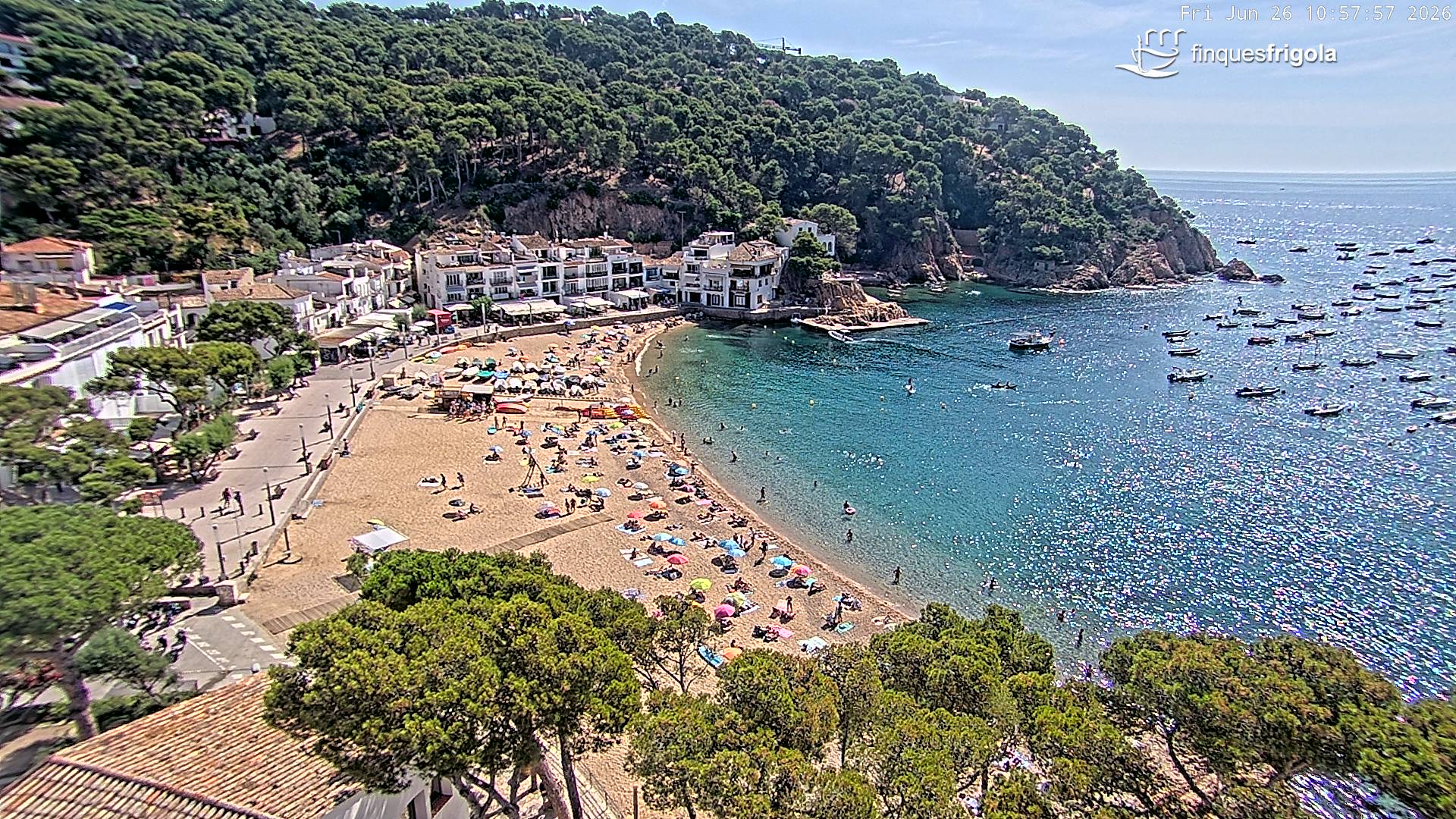Webcam de Tamariu playa