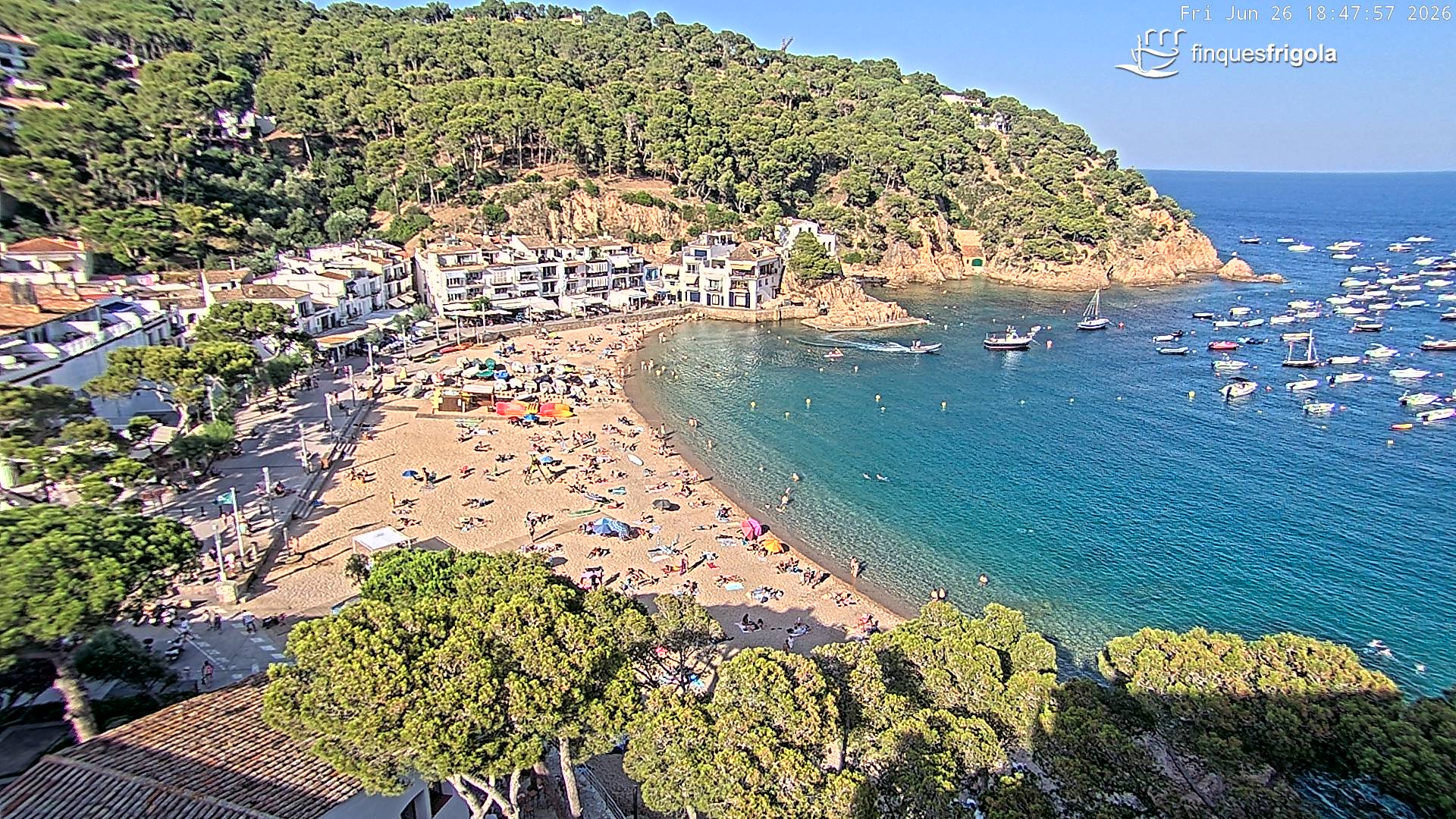 Webcam de Tamariu playa